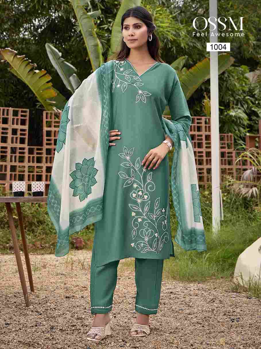 Noor By Ossm 101 To 106 Series Beautiful Festive Suits Colorful Stylish Fancy Casual Wear & Ethnic Wear Vertican Silk Dresses At Wholesale Price