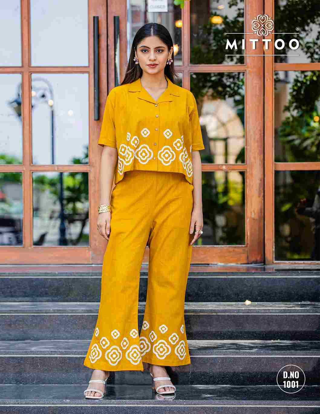 Ruby By Mittoo 1001 To 1006 Series Designer Stylish Fancy Colorful Beautiful Party Wear & Ethnic Wear Collection Cotton Slub Co-Ord At Wholesale Price