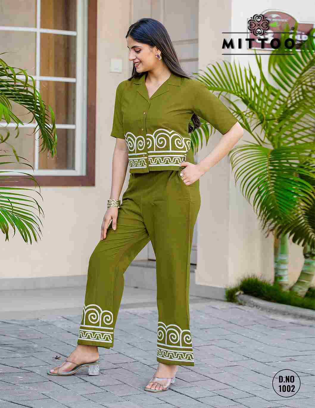 Ruby By Mittoo 1001 To 1006 Series Designer Stylish Fancy Colorful Beautiful Party Wear & Ethnic Wear Collection Cotton Slub Co-Ord At Wholesale Price