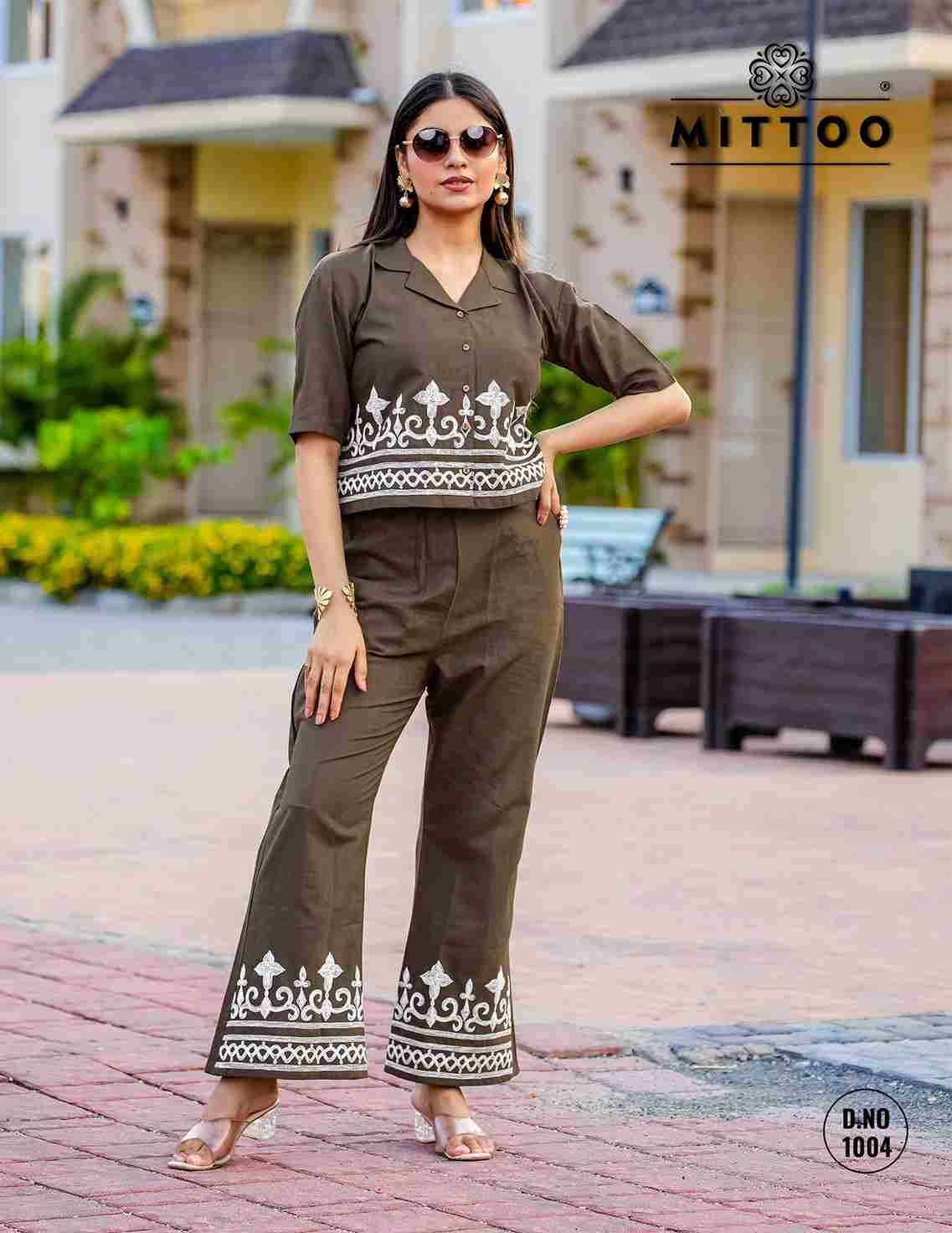 Ruby By Mittoo 1001 To 1006 Series Designer Stylish Fancy Colorful Beautiful Party Wear & Ethnic Wear Collection Cotton Slub Co-Ord At Wholesale Price