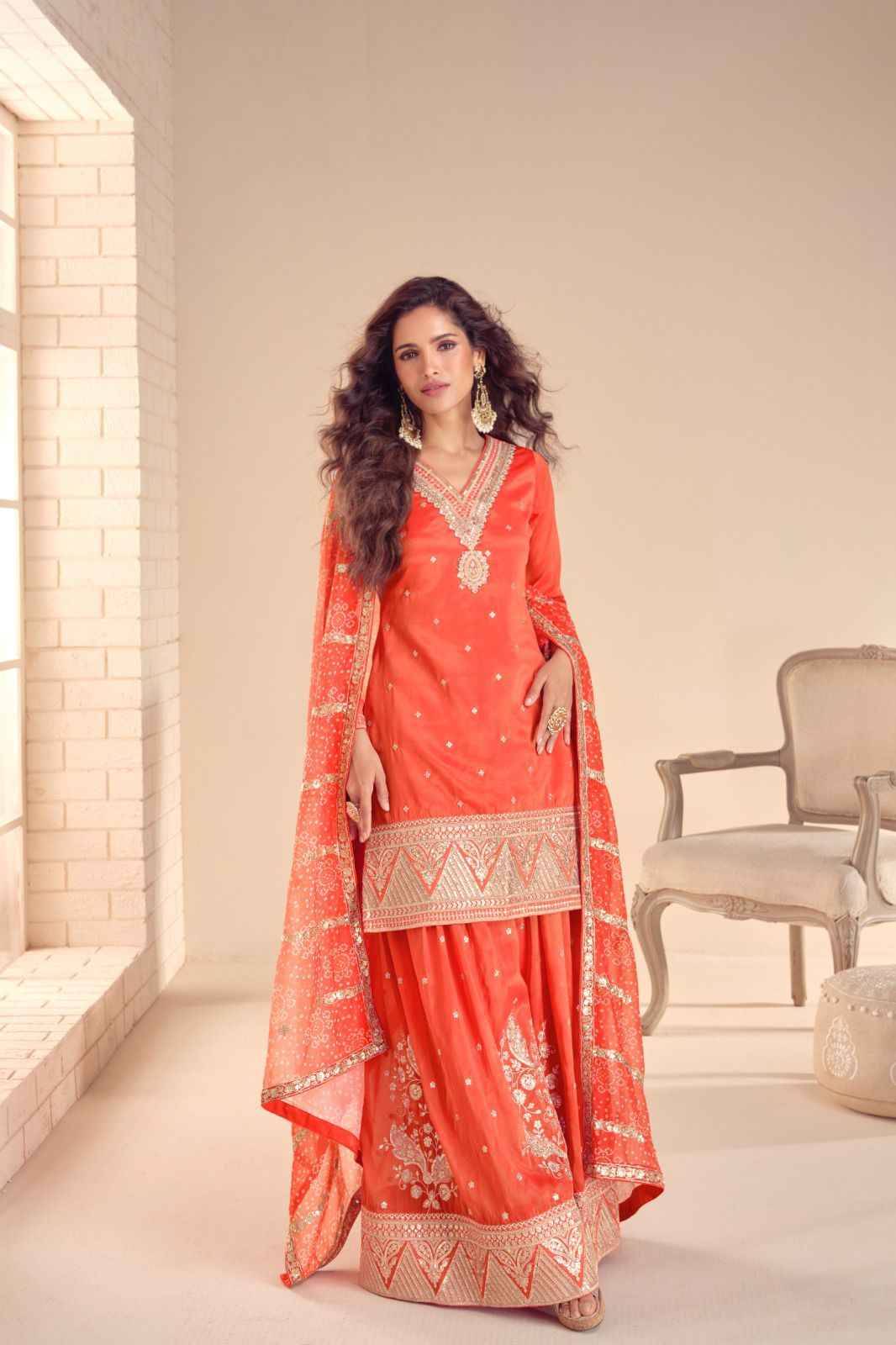 Tisha By Gulkayra Designer 7531 To 7533 Series Beautiful Sharara Suits Colorful Stylish Fancy Casual Wear & Ethnic Wear Silk Dresses At Wholesale Price