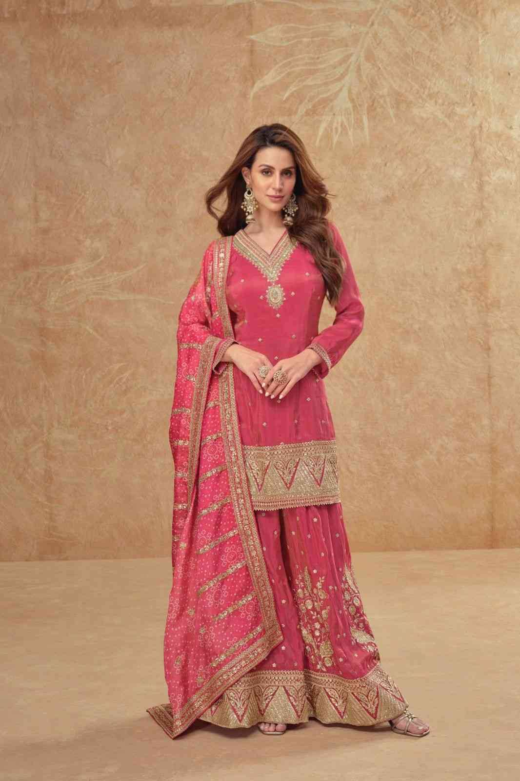 Tisha By Gulkayra Designer 7531 To 7533 Series Beautiful Sharara Suits Colorful Stylish Fancy Casual Wear & Ethnic Wear Silk Dresses At Wholesale Price