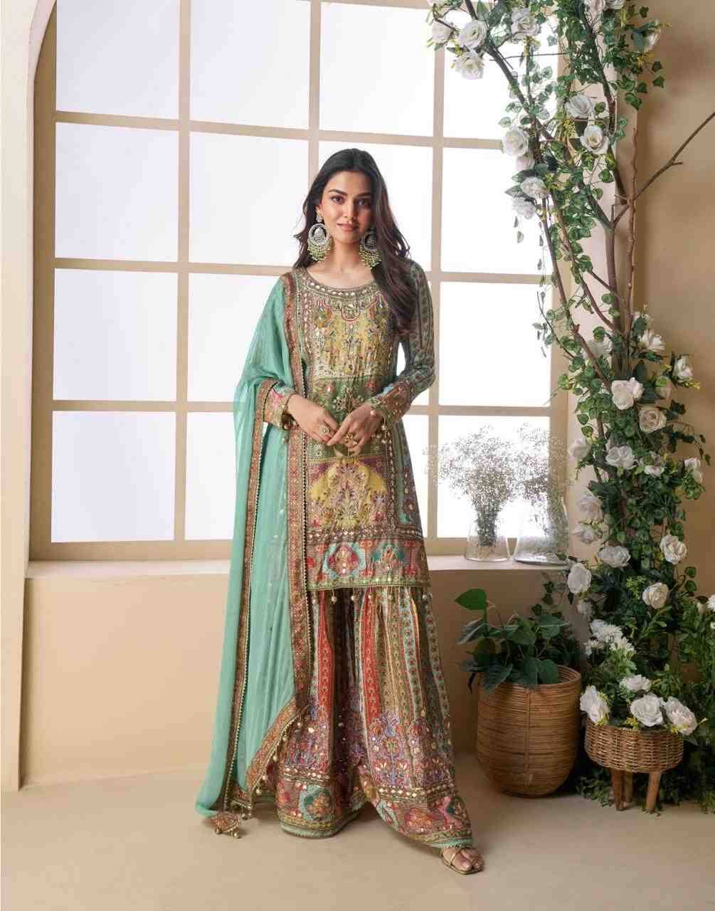 Pakeeza By Sayuri 5838 To 5840 Series Beautiful Sharara Suits Colorful Stylish Fancy Casual Wear & Ethnic Wear Viscose Silk Dresses At Wholesale Price