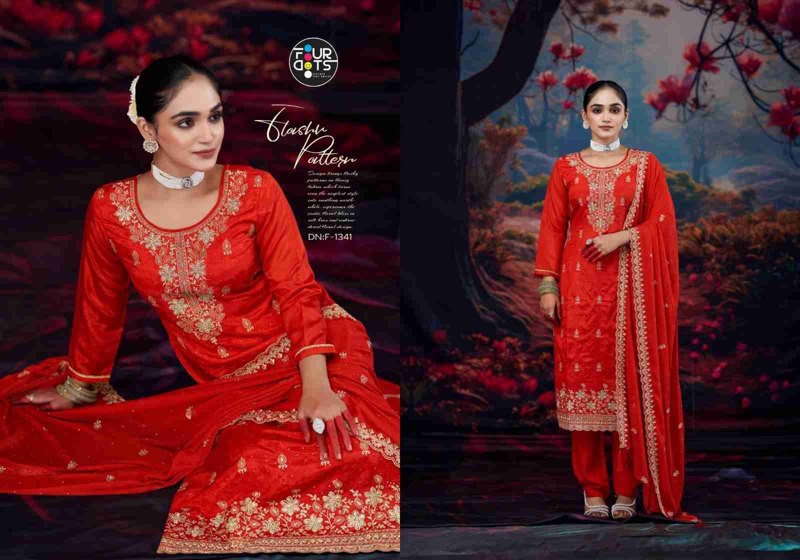 Kimaya By Four Dots 3031 To 3034 Series Designer Stylish Fancy Colorful Beautiful Party Wear & Ethnic Wear Collection Organza Dresses At Wholesale Price