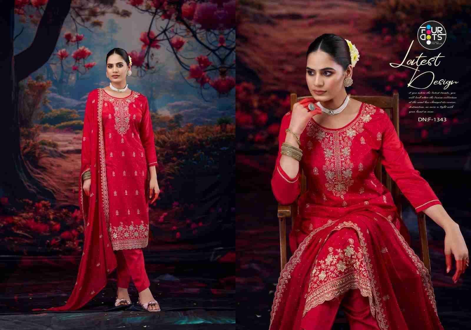 Kimaya By Four Dots 3031 To 3034 Series Designer Stylish Fancy Colorful Beautiful Party Wear & Ethnic Wear Collection Organza Dresses At Wholesale Price