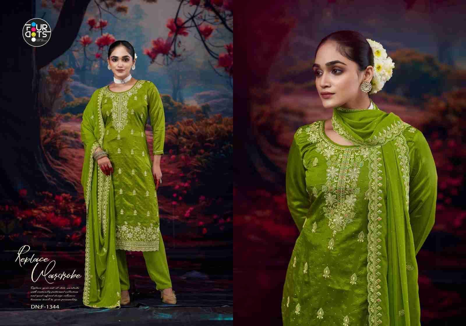 Kimaya By Four Dots 3031 To 3034 Series Designer Stylish Fancy Colorful Beautiful Party Wear & Ethnic Wear Collection Organza Dresses At Wholesale Price