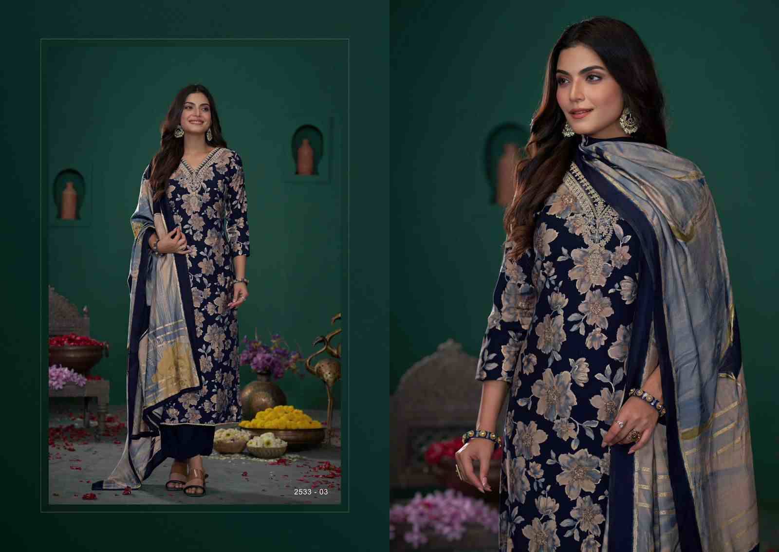 Nikisha By Sargam Prints 2533-01 To 2533-06 Series Beautiful Festive Suits Stylish Fancy Colorful Casual Wear & Ethnic Wear Viscose Modal Dresses At Wholesale Price