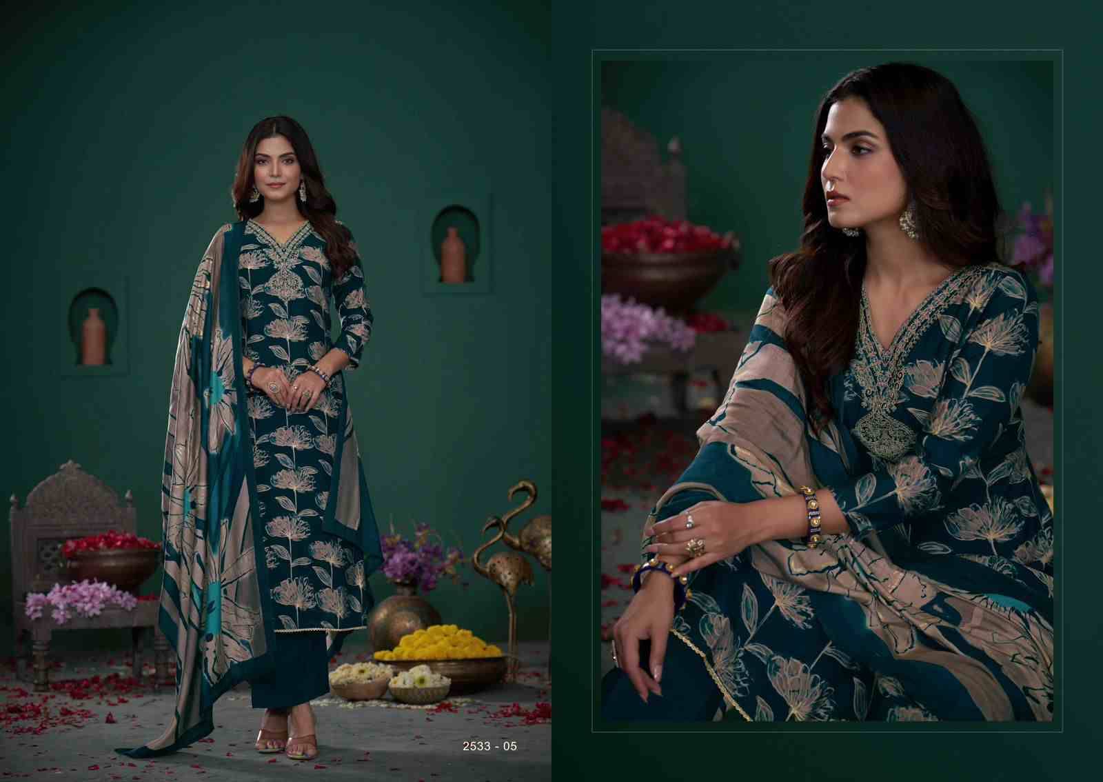 Nikisha By Sargam Prints 2533-01 To 2533-06 Series Beautiful Festive Suits Stylish Fancy Colorful Casual Wear & Ethnic Wear Viscose Modal Dresses At Wholesale Price