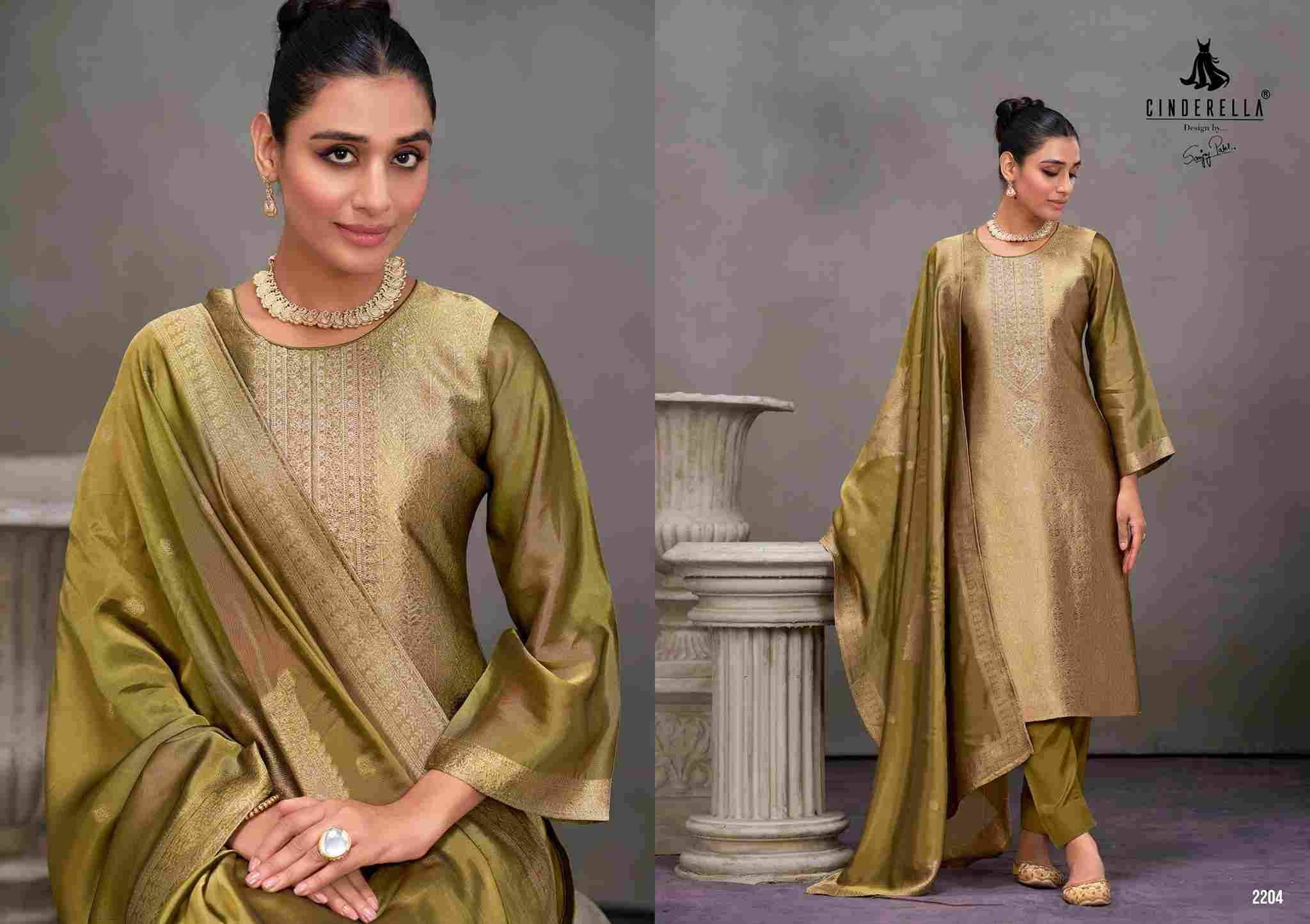 Keeva Vol-3 By Cinderella 2201 To 2204 Series Beautiful Stylish Festive Suits Fancy Colorful Casual Wear & Ethnic Wear & Ready To Wear Bangalori Silk Jacquard Dresses At Wholesale Price