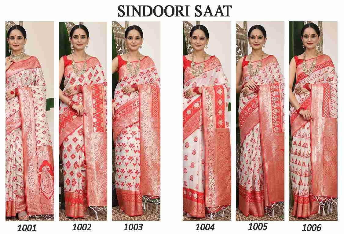 Sindoori Saat By Fashid Wholesale 1001 To 1006 Series Indian Traditional Wear Collection Beautiful Stylish Fancy Colorful Party Wear & Occasional Wear Linen Cotton Sarees At Wholesale Price