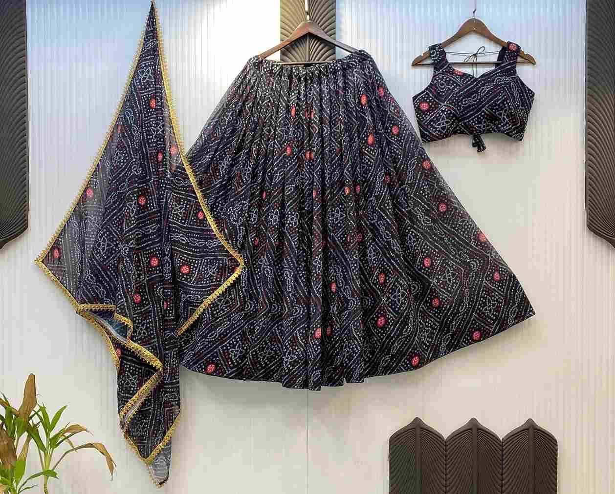 Le-637 By Fashid Wholesale 01 To 05 Designer Navratri Beautiful Collection Occasional Wear & Party Wear Georgette Printed Lehengas At Wholesale Price