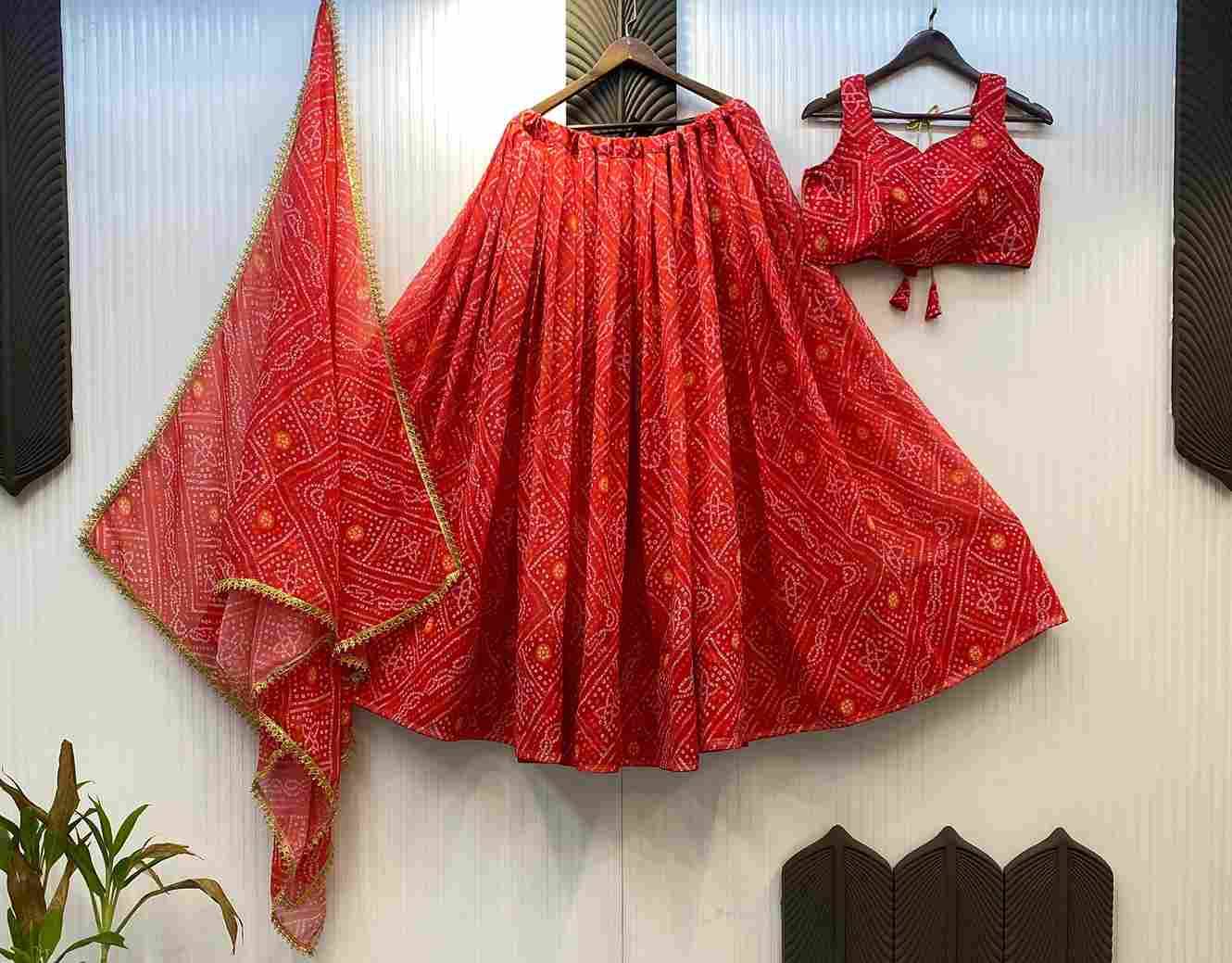 Le-637 By Fashid Wholesale 01 To 05 Designer Navratri Beautiful Collection Occasional Wear & Party Wear Georgette Printed Lehengas At Wholesale Price