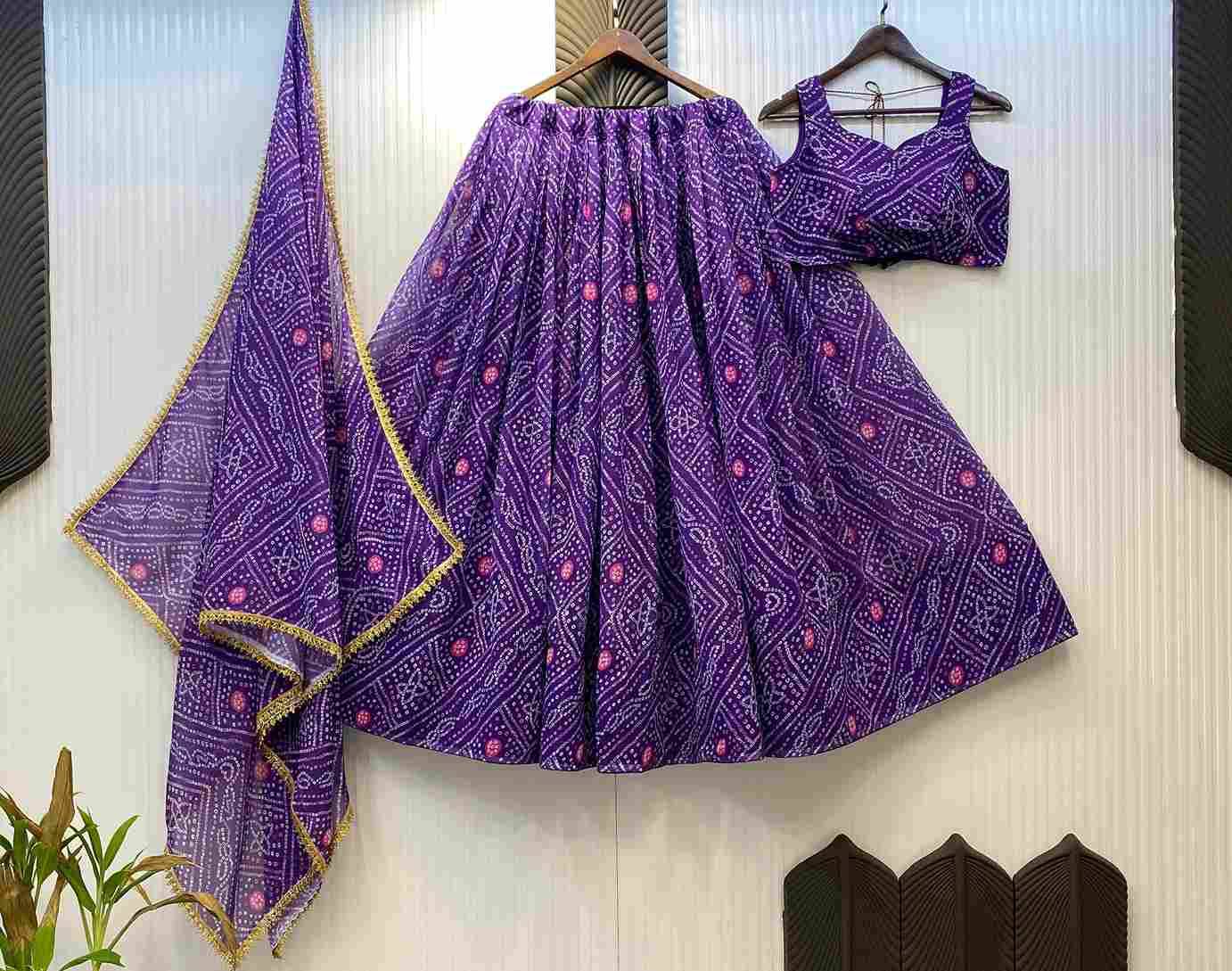 Le-637 By Fashid Wholesale 01 To 05 Designer Navratri Beautiful Collection Occasional Wear & Party Wear Georgette Printed Lehengas At Wholesale Price
