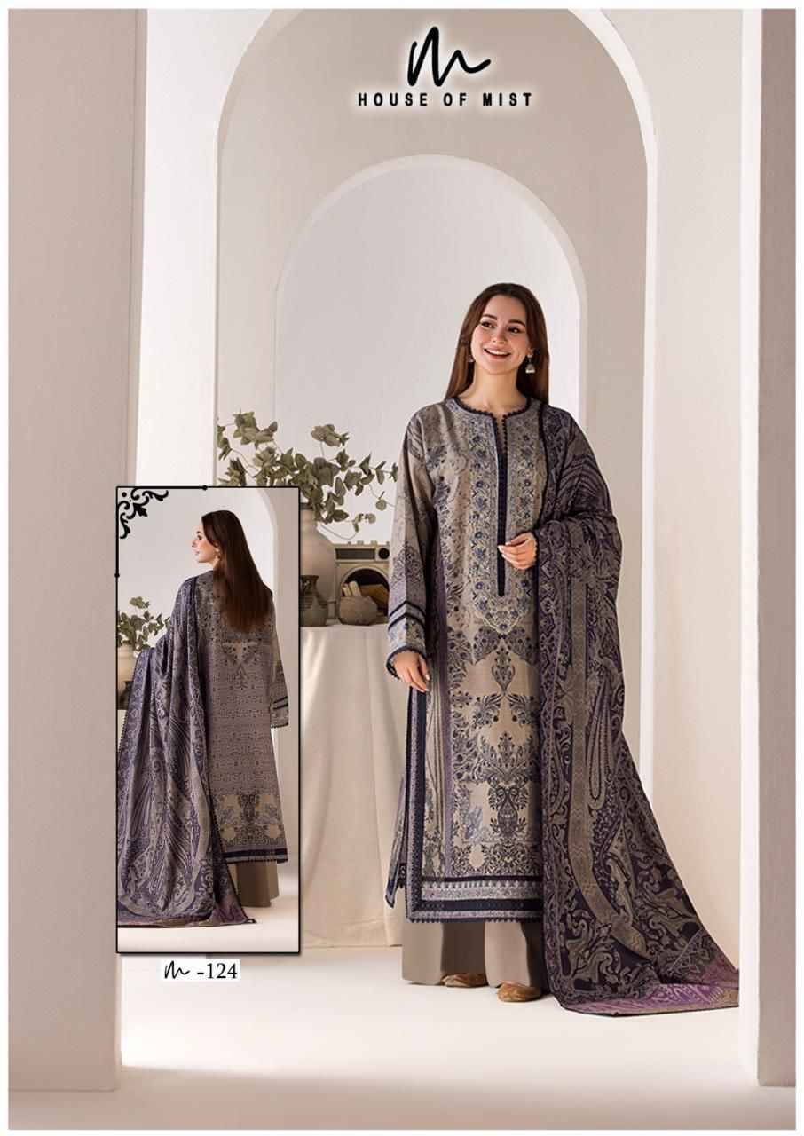 Ghazal Vol-13 By House Of Mist 121 To 126 Series Beautiful Pakistani Suits Colorful Stylish Fancy Casual Wear & Ethnic Wear Pure Cotton Print Dresses At Wholesale Price
