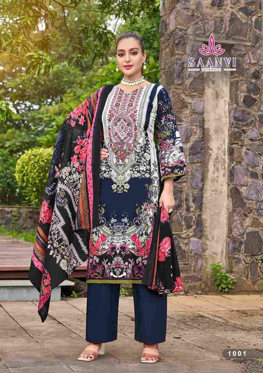 Nusrat Vol-1 By Saanvi Trends 1001 To 1008 Series Beautiful Suits Colorful Stylish Fancy Casual Wear & Ethnic Wear Pure Cotton Print Dresses At Wholesale Price