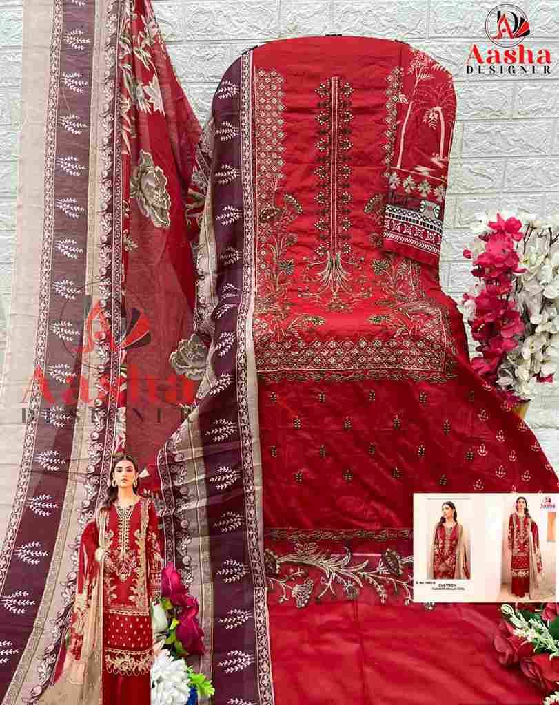 Chevron Summer Collection By Aasha Designer 1065-A To 1065-E Series Beautiful Pakistani Suits Stylish Fancy Colorful Party Wear & Occasional Wear Pure Cotton Print Dresses At Wholesale Price