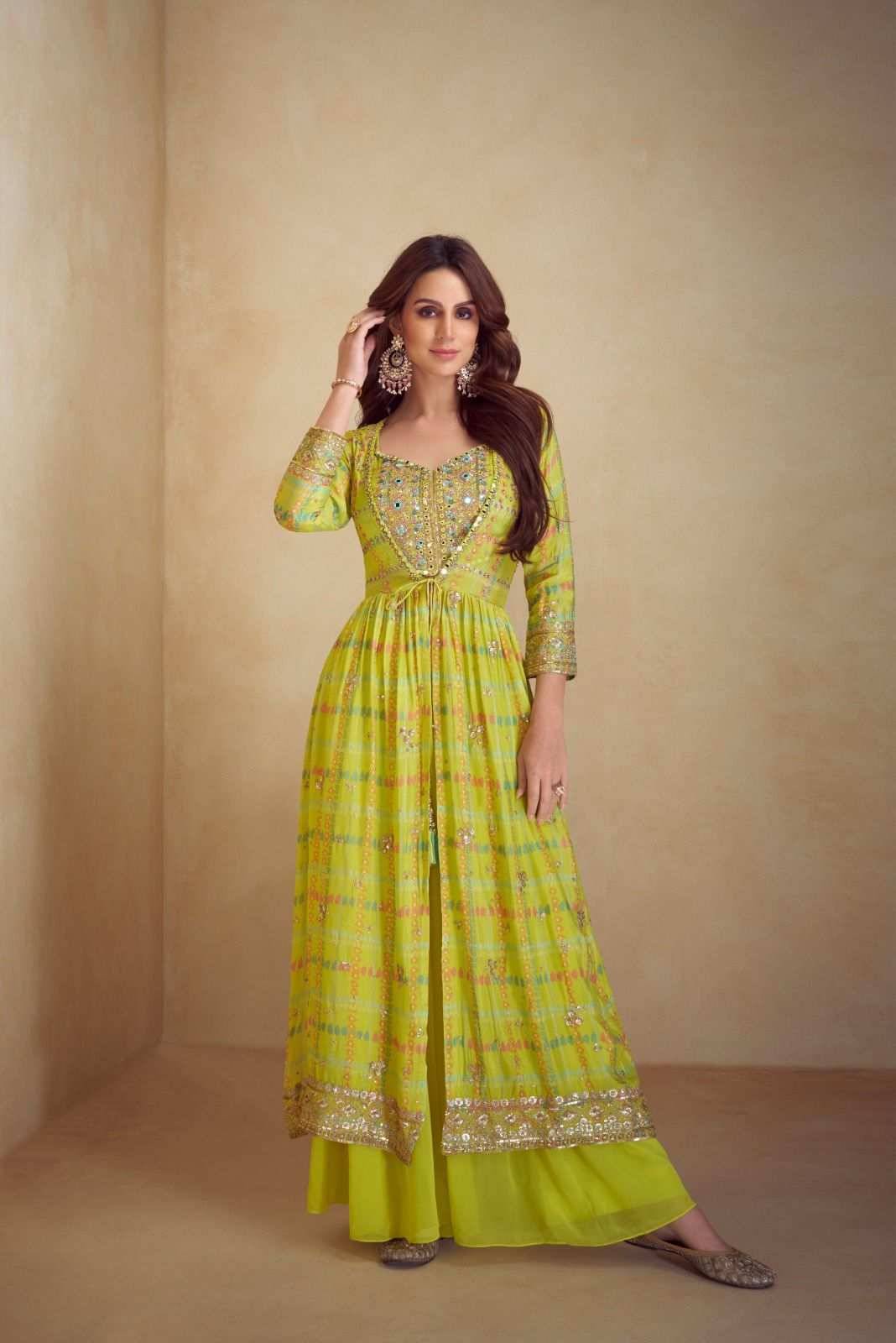 Kiera By Gulkayra Designer 7520 To 7523 Series Designer Stylish Fancy Colorful Beautiful Party Wear & Ethnic Wear Collection Chinnon Silk Crop Tops With Bottom At Wholesale Price