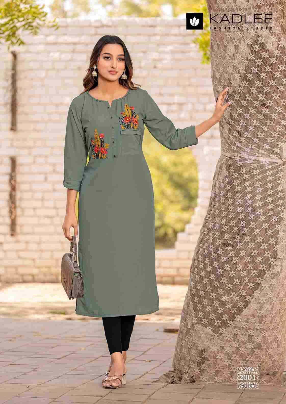 Sumer By Kadlee 2001 To 2006 Series Beautiful Stylish Fancy Colorful Casual Wear & Ethnic Wear Heavy Rayon Kurtis At Wholesale Price