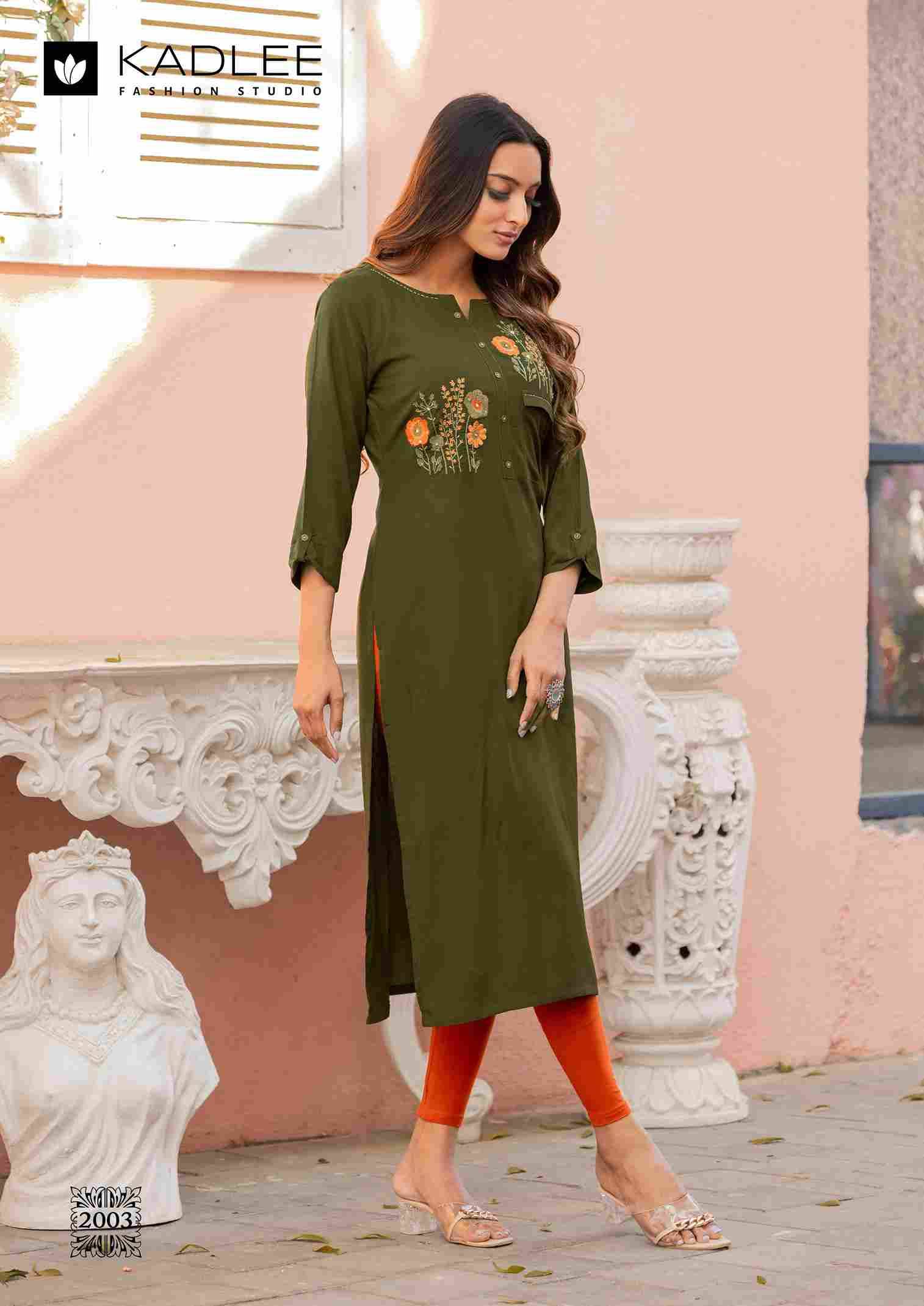 Sumer By Kadlee 2001 To 2006 Series Beautiful Stylish Fancy Colorful Casual Wear & Ethnic Wear Heavy Rayon Kurtis At Wholesale Price