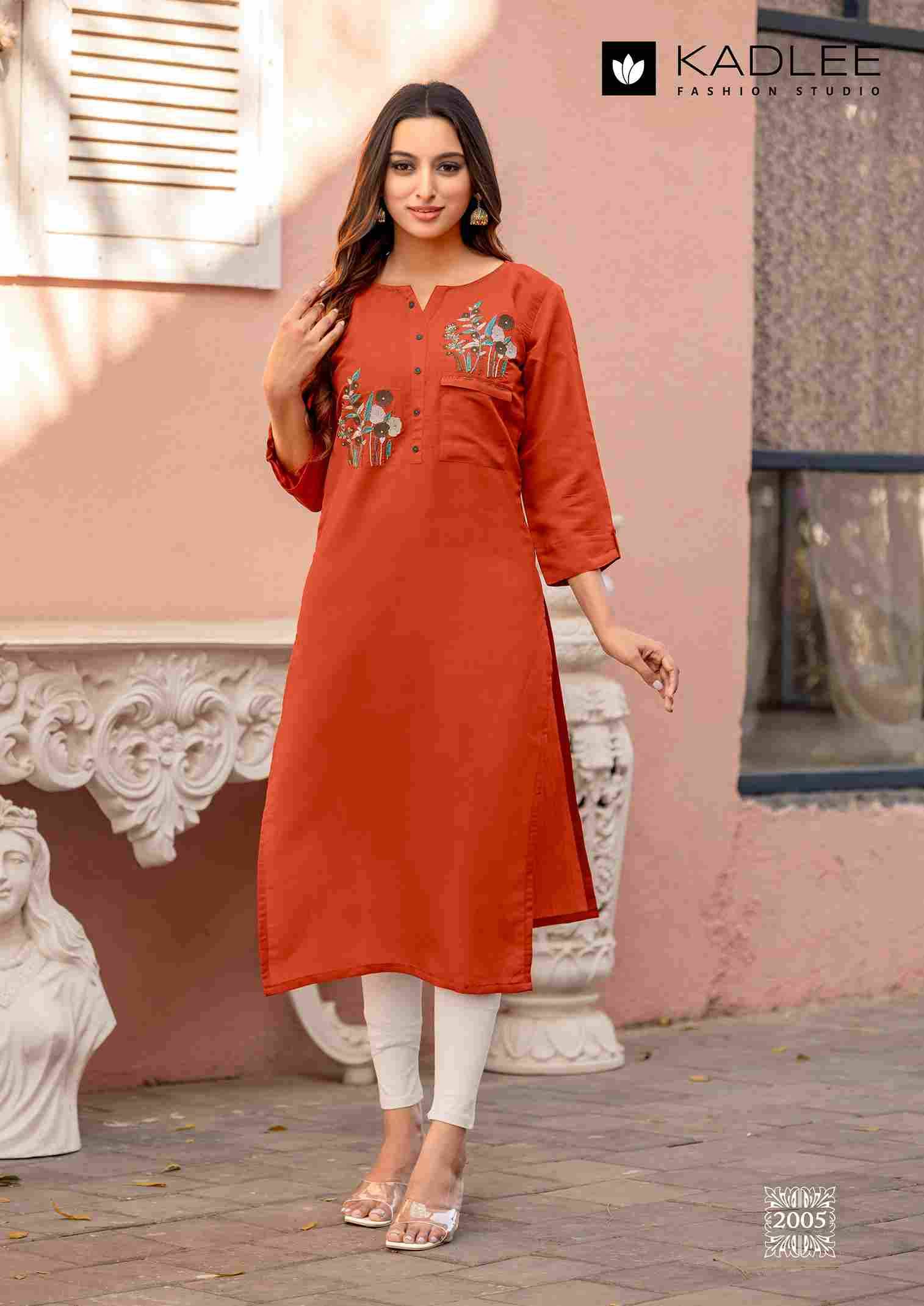Sumer By Kadlee 2001 To 2006 Series Beautiful Stylish Fancy Colorful Casual Wear & Ethnic Wear Heavy Rayon Kurtis At Wholesale Price
