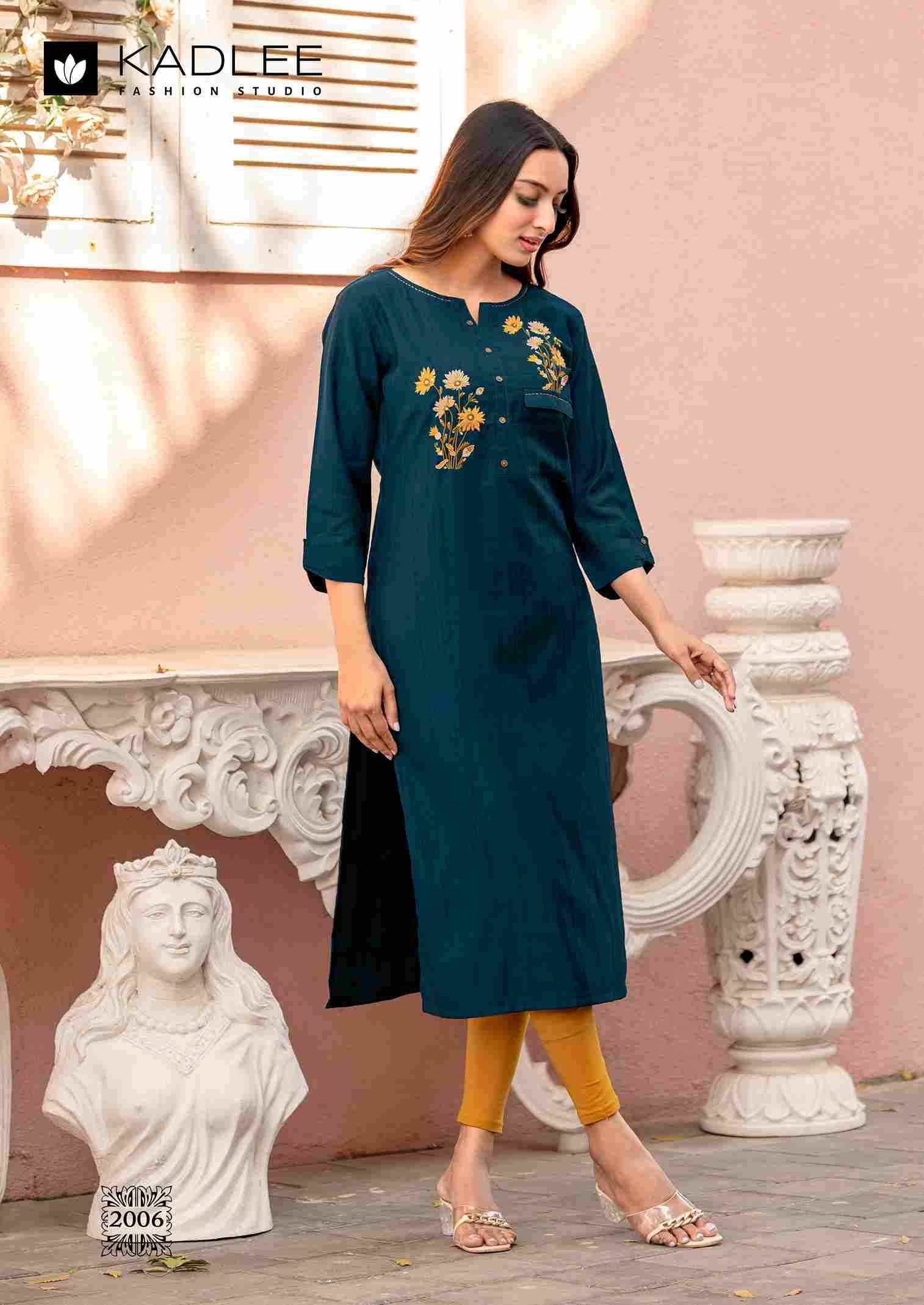 Sumer By Kadlee 2001 To 2006 Series Beautiful Stylish Fancy Colorful Casual Wear & Ethnic Wear Heavy Rayon Kurtis At Wholesale Price