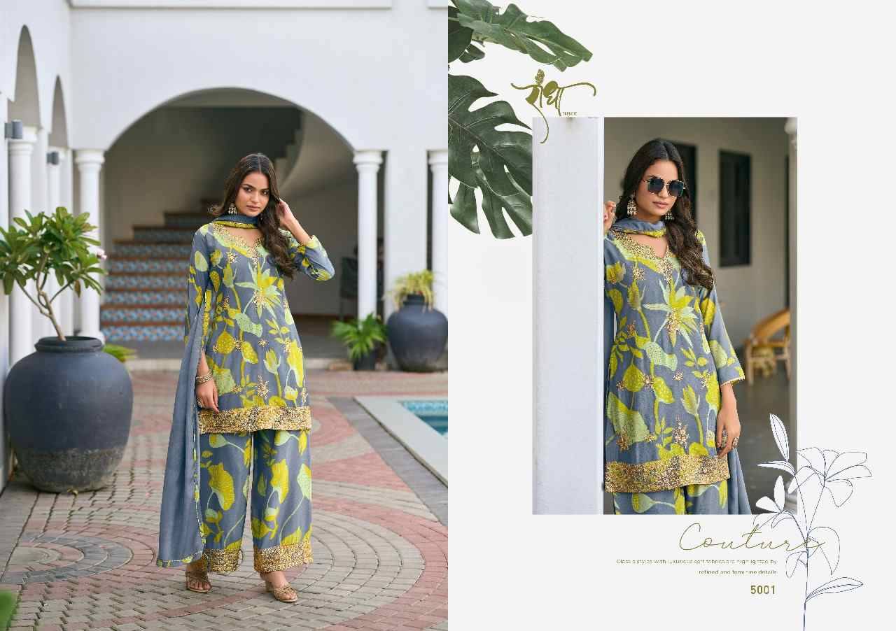 Phool By Radha Trendz 5001 To 5004 Series Festive Suits Beautiful Fancy Colorful Stylish Party Wear & Occasional Wear Pure Chinnon Dresses At Wholesale Price
