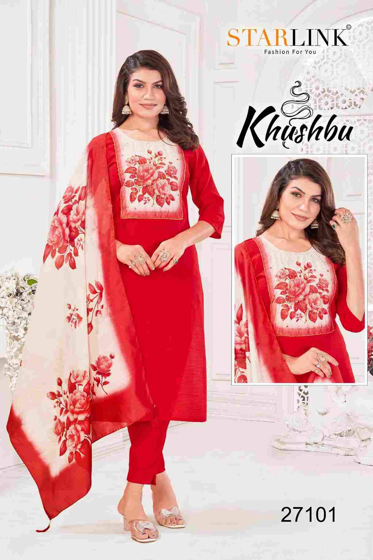 Khushbu By Starlink 27101 To 27112 Series Festive Traditional Wear Collection Beautiful Stylish Fancy Colorful Party Wear & Occasional Wear Fancy Dresses At Wholesale Price