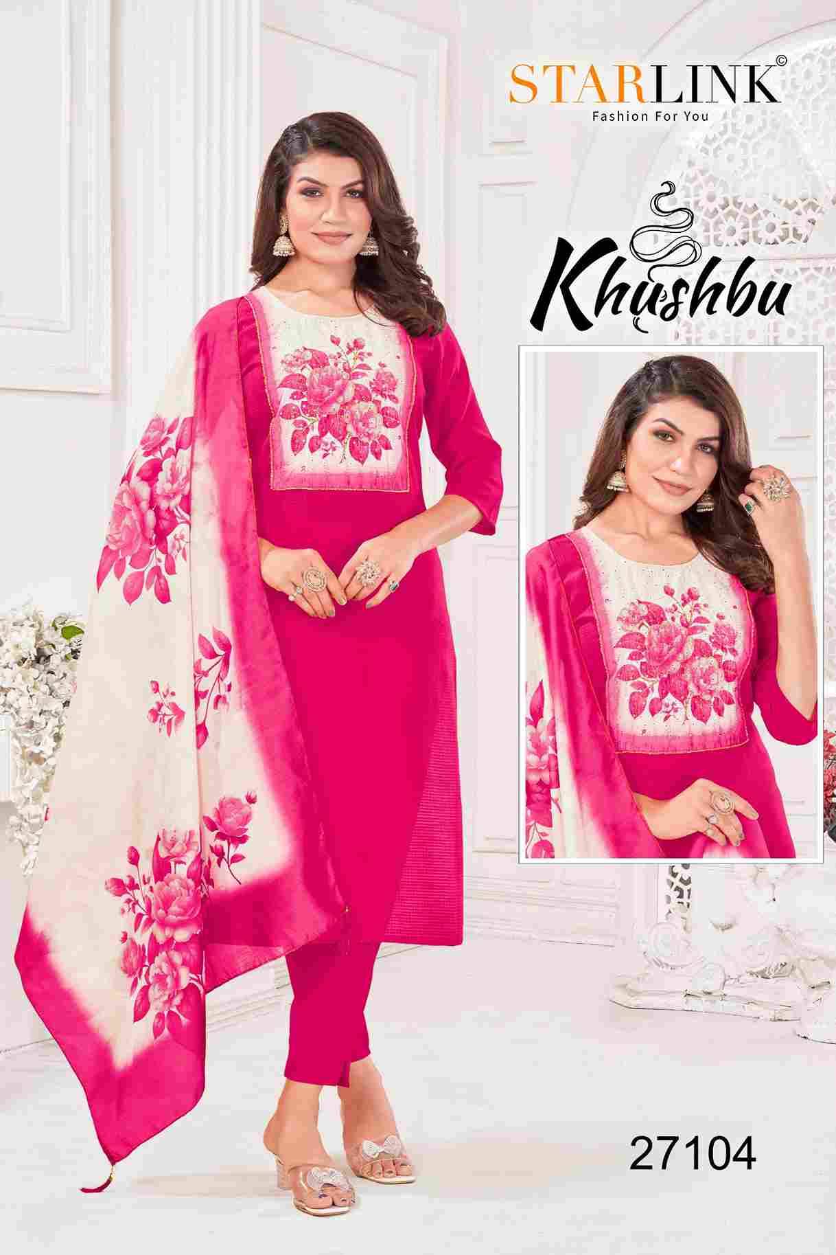 Khushbu By Starlink 27101 To 27112 Series Festive Traditional Wear Collection Beautiful Stylish Fancy Colorful Party Wear & Occasional Wear Fancy Dresses At Wholesale Price