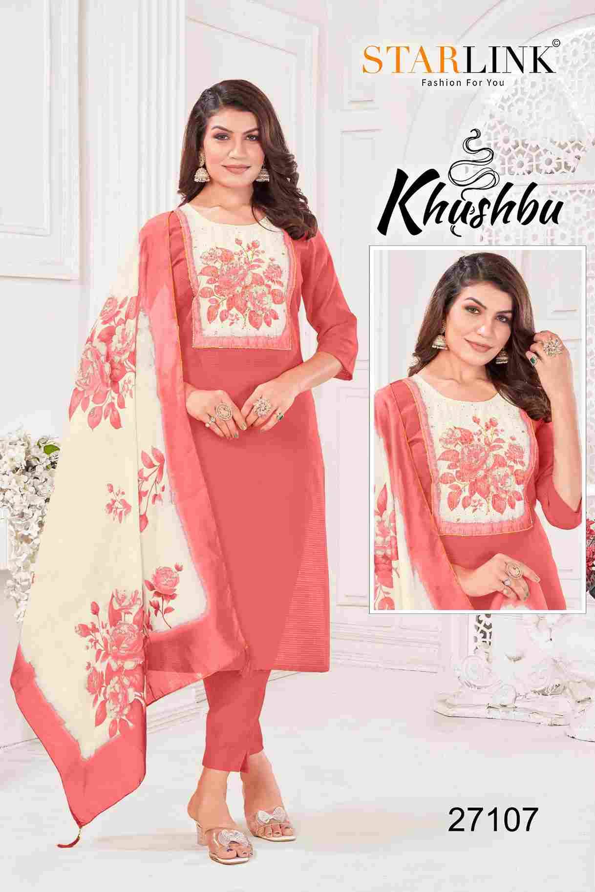 Khushbu By Starlink 27101 To 27112 Series Festive Traditional Wear Collection Beautiful Stylish Fancy Colorful Party Wear & Occasional Wear Fancy Dresses At Wholesale Price