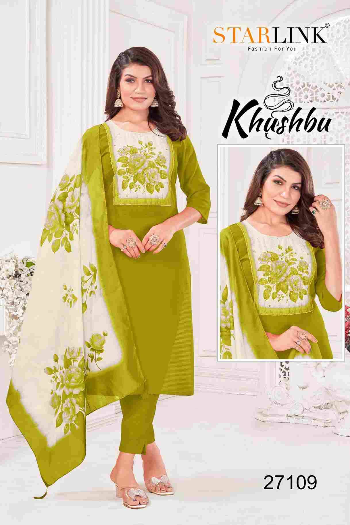 Khushbu By Starlink 27101 To 27112 Series Festive Traditional Wear Collection Beautiful Stylish Fancy Colorful Party Wear & Occasional Wear Fancy Dresses At Wholesale Price
