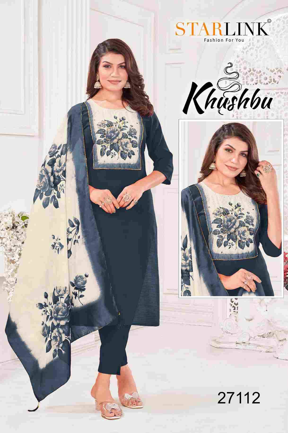 Khushbu By Starlink 27101 To 27112 Series Festive Traditional Wear Collection Beautiful Stylish Fancy Colorful Party Wear & Occasional Wear Fancy Dresses At Wholesale Price