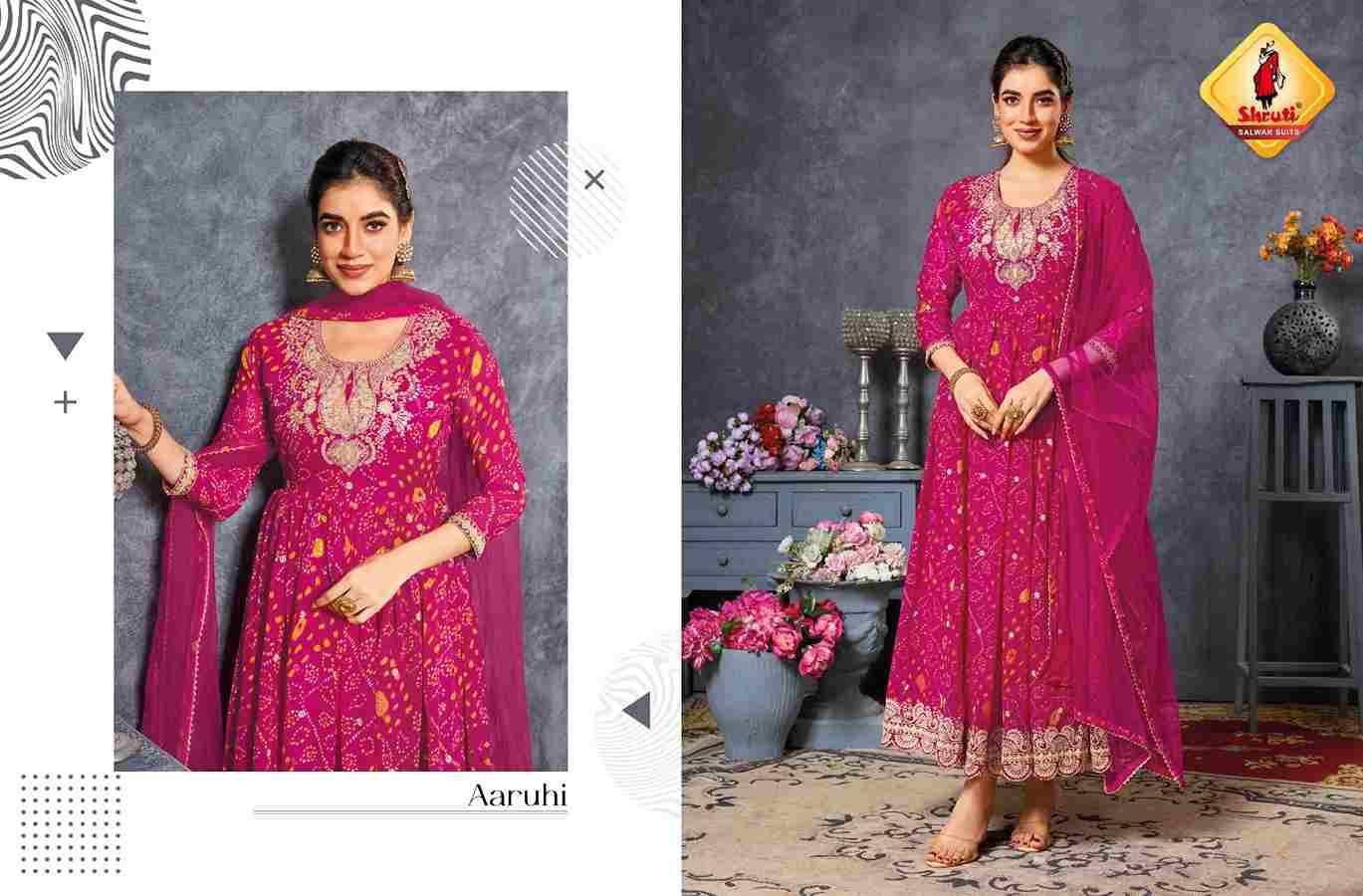 Sajawat Vol-2 By Shruti 101 To 103 Series Beautiful Stylish Fancy Colorful Casual Wear & Ethnic Wear Soft Georgette Gowns With Dupatta At Wholesale Price