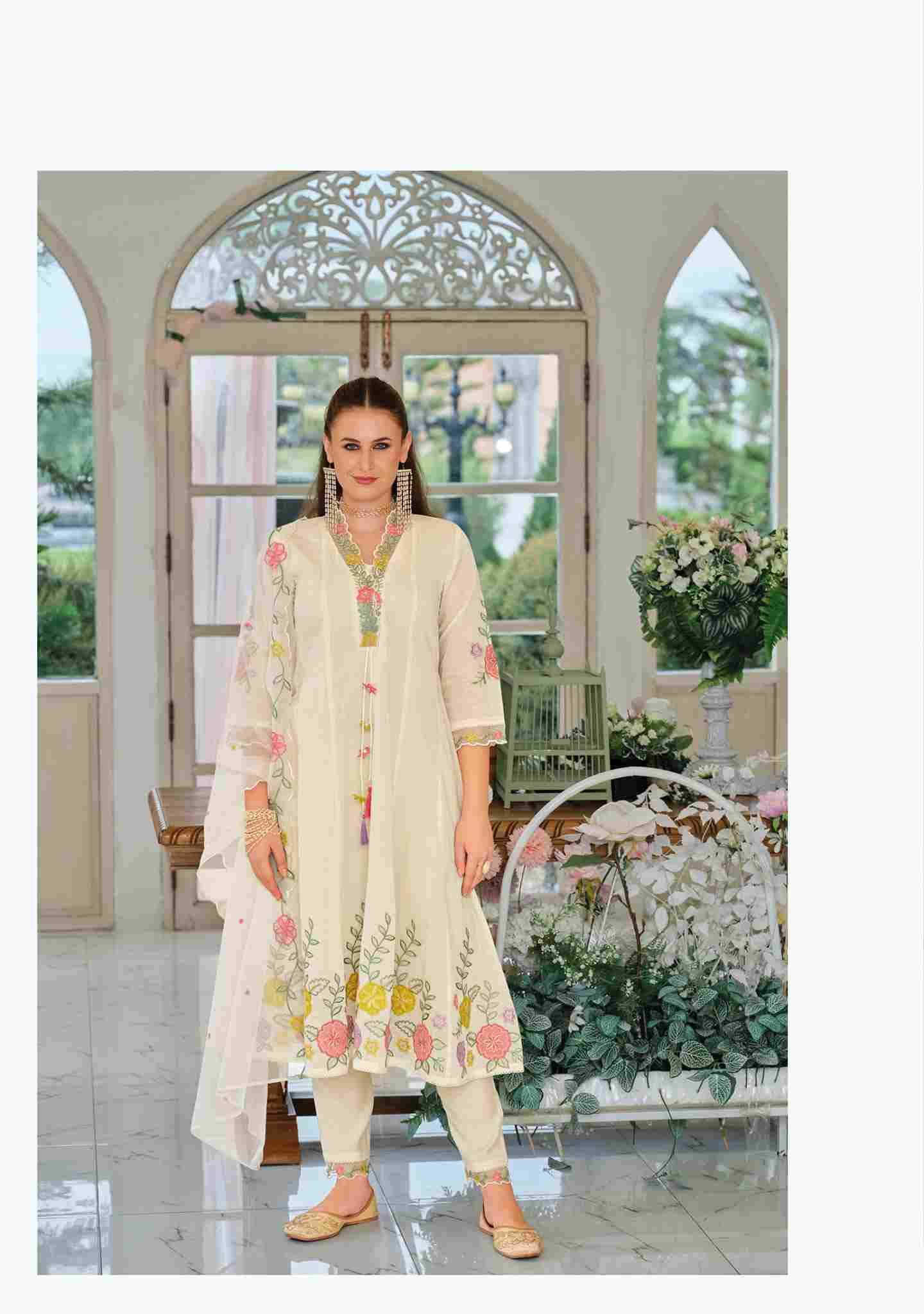 Satrangi By Kailee 45801 To 45804 Series Beautiful Festive Suits Colorful Stylish Fancy Casual Wear & Ethnic Wear Pure Viscose Chanderi Dresses At Wholesale Price