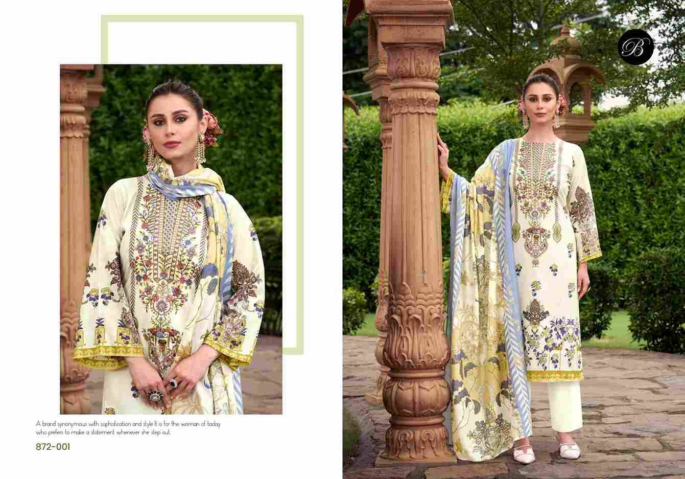 Naira Vol-113 By Belliza 872-001 To 872-008 Series Beautiful Festive Suits Stylish Fancy Colorful Casual Wear & Ethnic Wear Pure Cotton Print Dresses At Wholesale Price