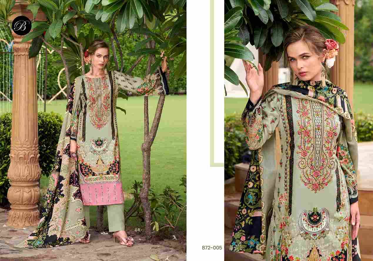Naira Vol-113 By Belliza 872-001 To 872-008 Series Beautiful Festive Suits Stylish Fancy Colorful Casual Wear & Ethnic Wear Pure Cotton Print Dresses At Wholesale Price