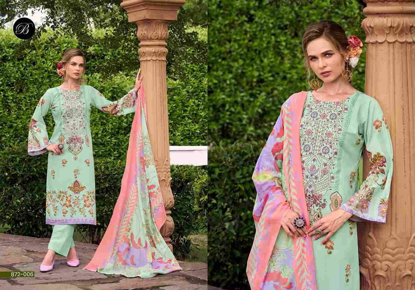 Naira Vol-113 By Belliza 872-001 To 872-008 Series Beautiful Festive Suits Stylish Fancy Colorful Casual Wear & Ethnic Wear Pure Cotton Print Dresses At Wholesale Price