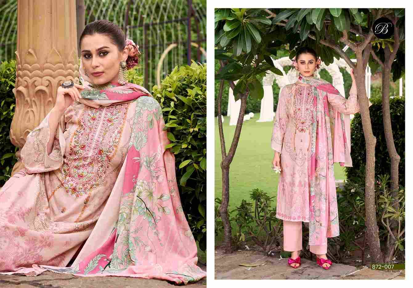 Naira Vol-113 By Belliza 872-001 To 872-008 Series Beautiful Festive Suits Stylish Fancy Colorful Casual Wear & Ethnic Wear Pure Cotton Print Dresses At Wholesale Price