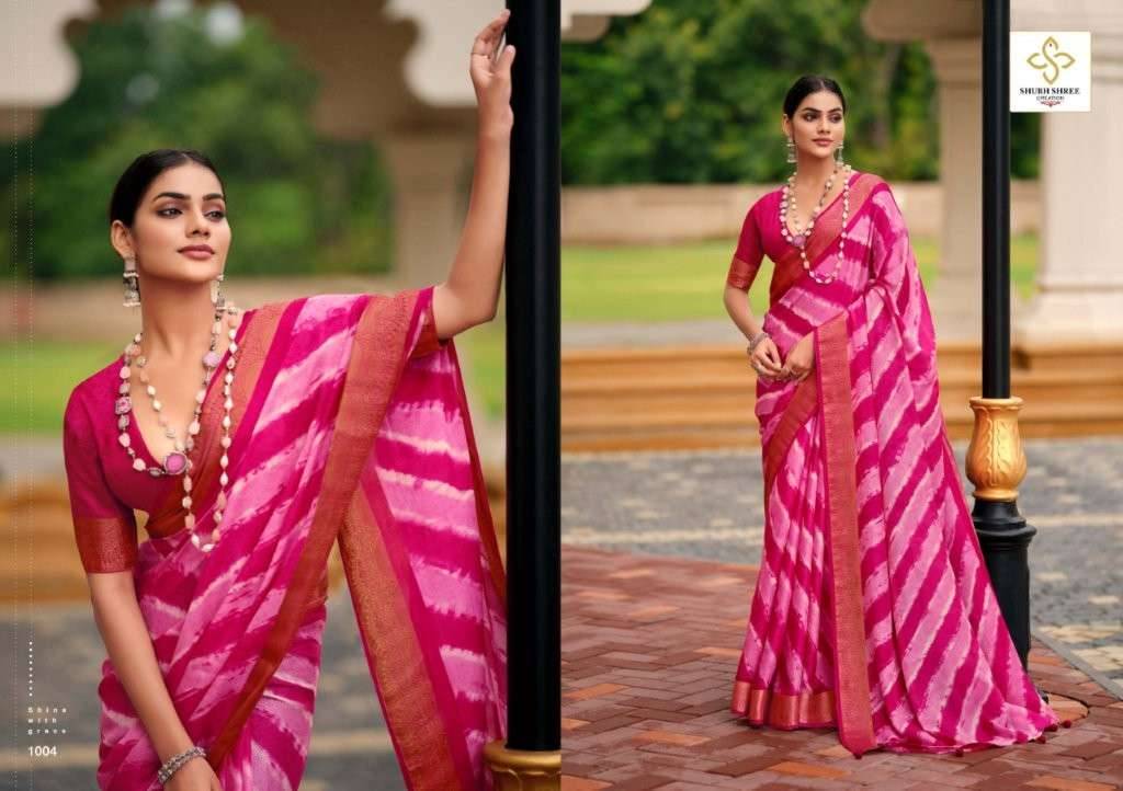 Navyanshi By Shubh Shree 1001 To 1006 Series Indian Traditional Wear Collection Beautiful Stylish Fancy Colorful Party Wear & Occasional Wear Jacquard Sarees At Wholesale Price