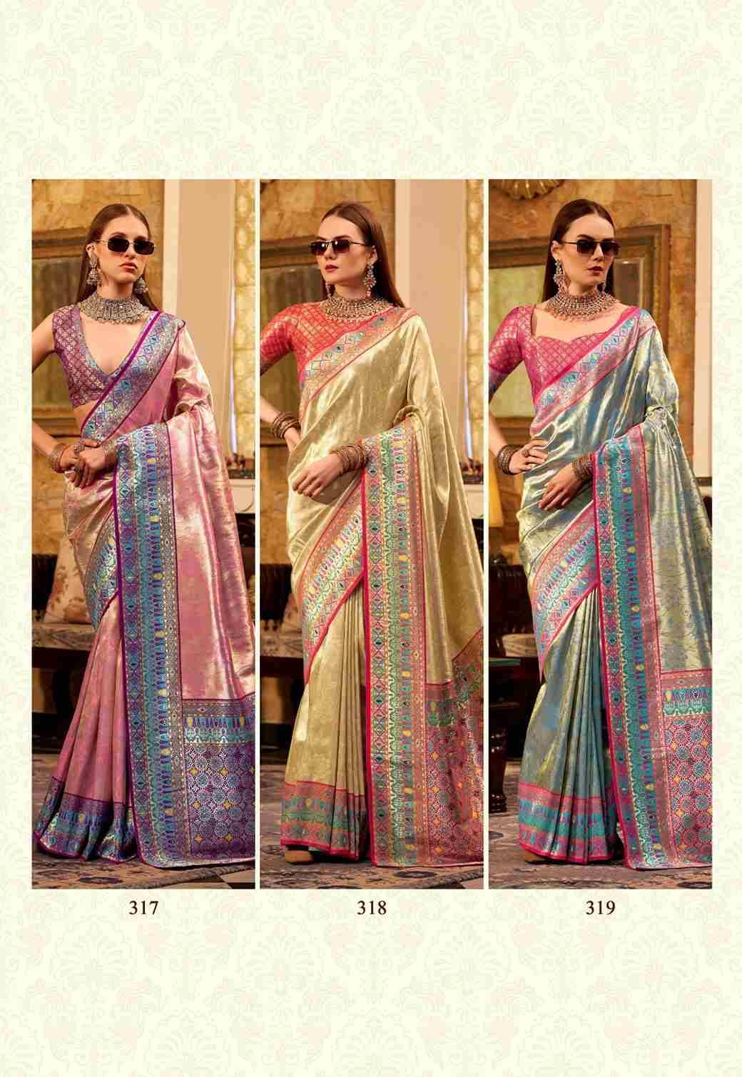 Keshavam By Rajpath 314 To 319 Series Indian Traditional Wear Collection Beautiful Stylish Fancy Colorful Party Wear & Occasional Wear Tissue Silk Sarees At Wholesale Price