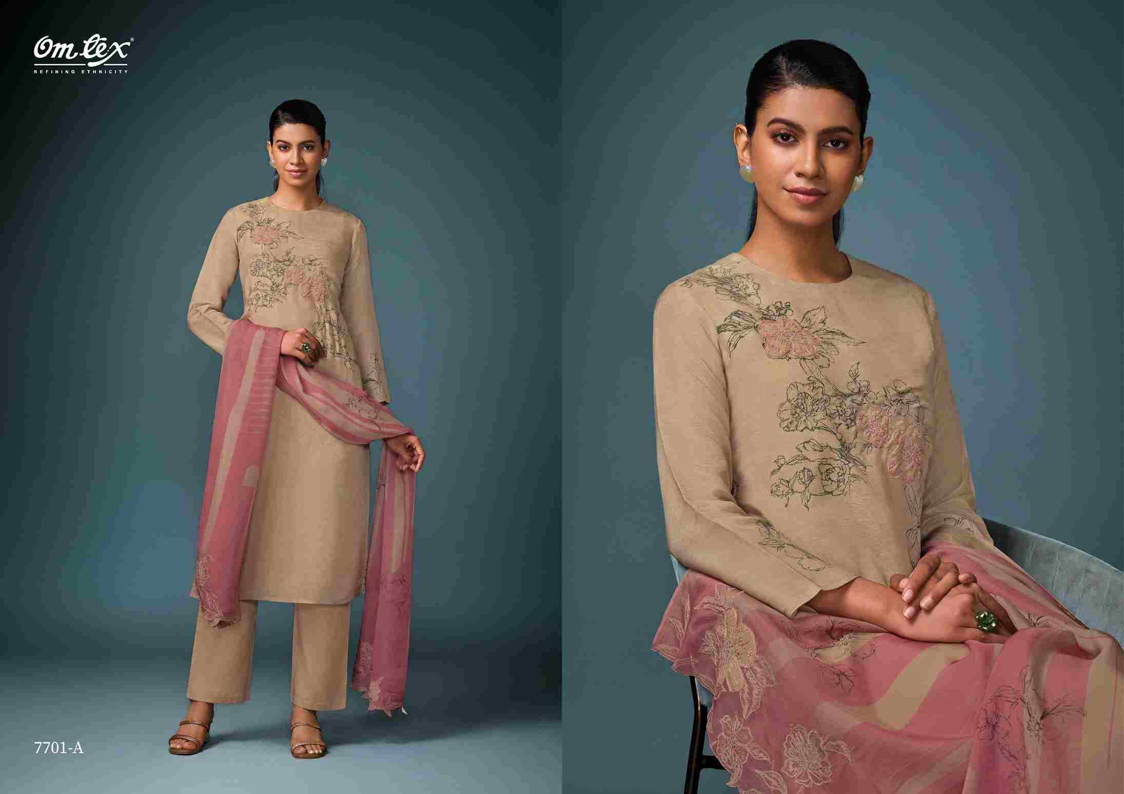 High End By Om Tex 7701-A To 7701-D Series Beautiful Suits Stylish Fancy Colorful Party Wear & Ethnic Wear Silk Dresses At Wholesale Price