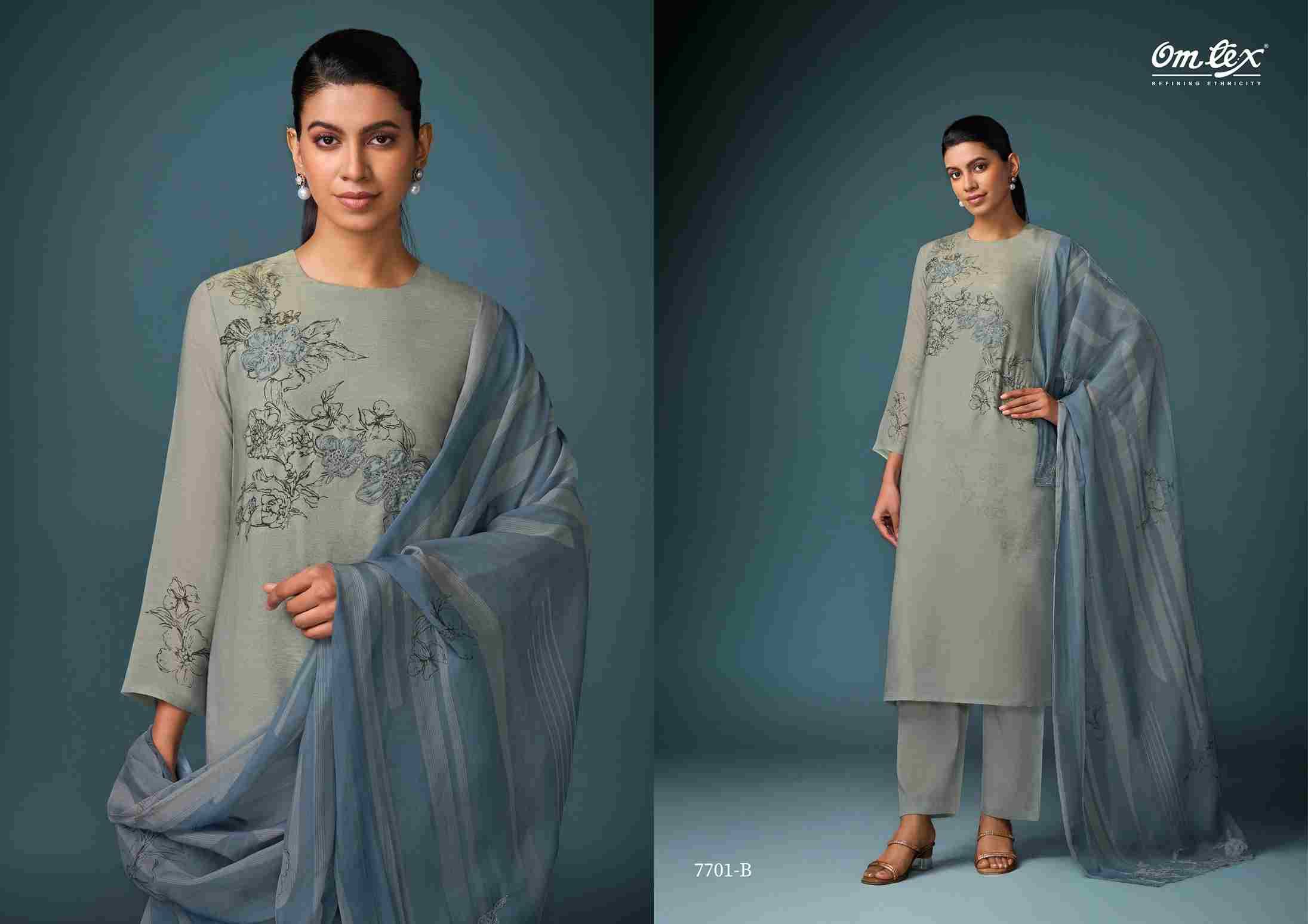 High End By Om Tex 7701-A To 7701-D Series Beautiful Suits Stylish Fancy Colorful Party Wear & Ethnic Wear Silk Dresses At Wholesale Price