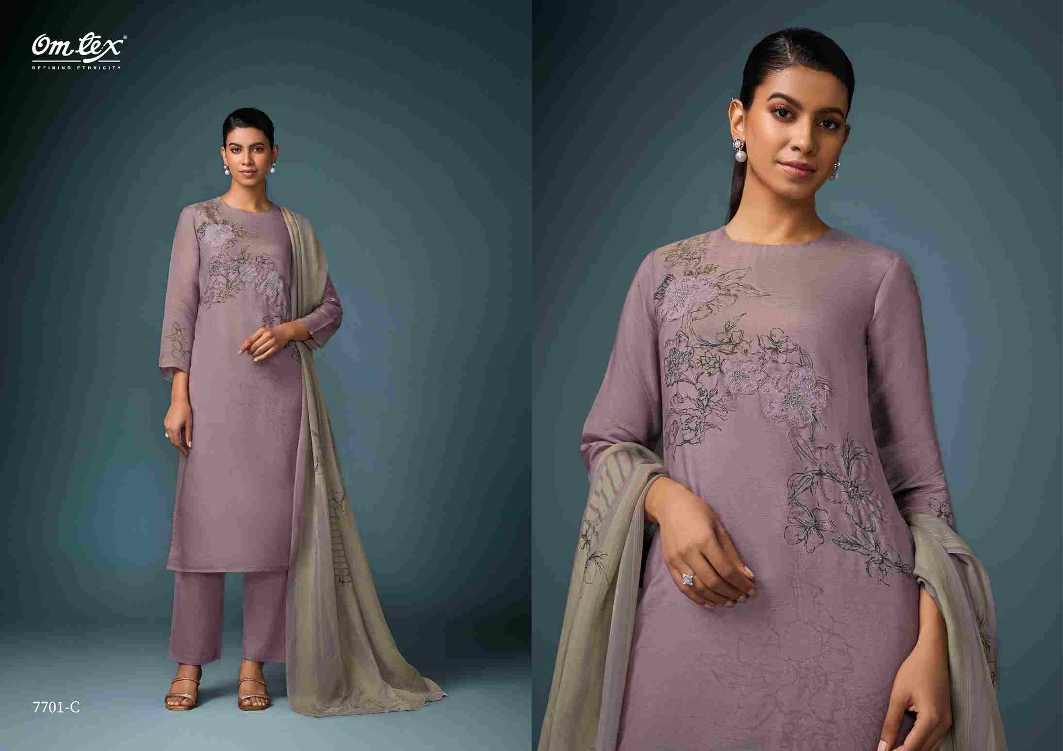 High End By Om Tex 7701-A To 7701-D Series Beautiful Suits Stylish Fancy Colorful Party Wear & Ethnic Wear Silk Dresses At Wholesale Price