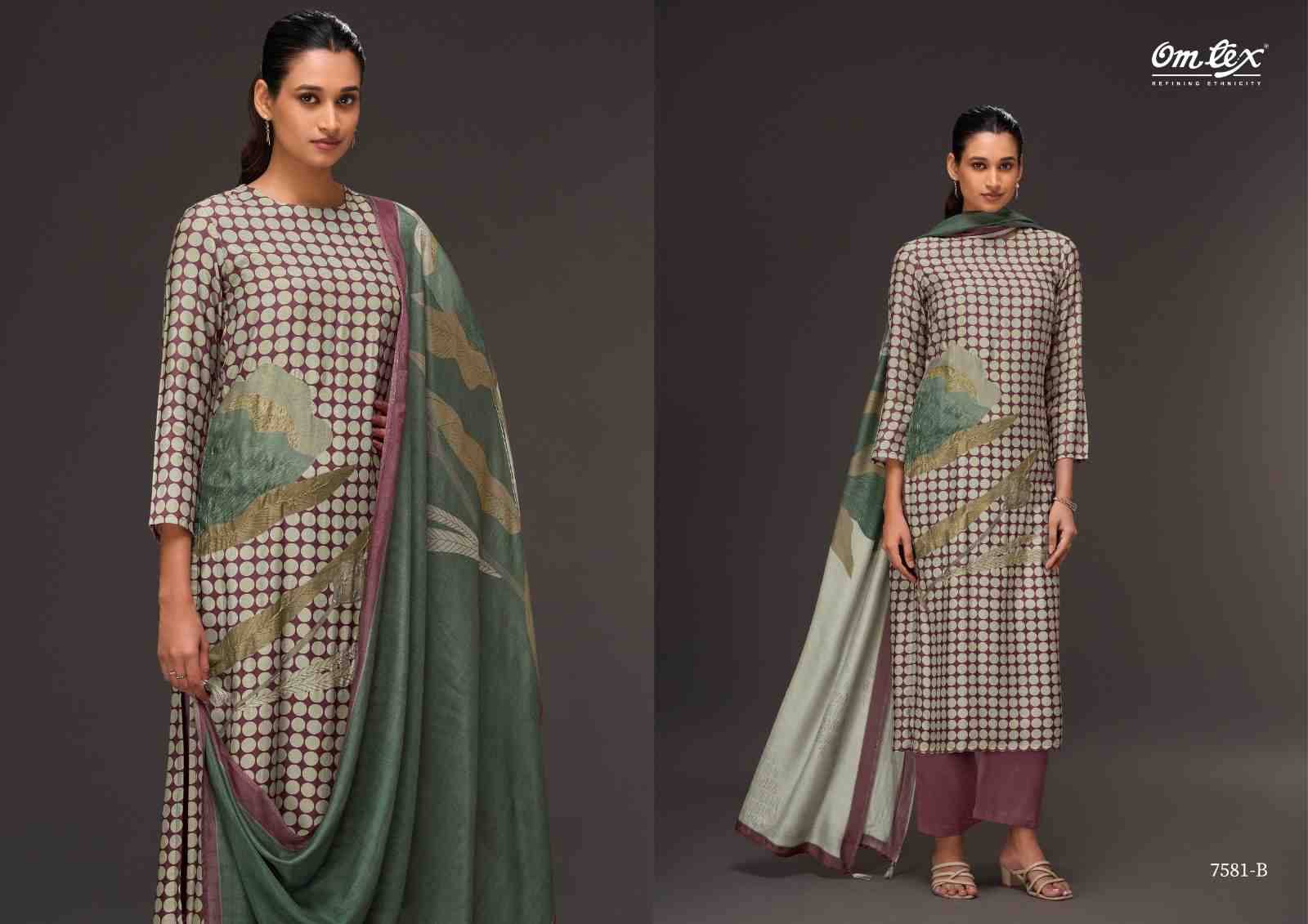 Stitch Soul By Om Tex 7581-A To 7581-D Series Beautiful Suits Stylish Fancy Colorful Party Wear & Ethnic Wear Silk Dresses At Wholesale Price