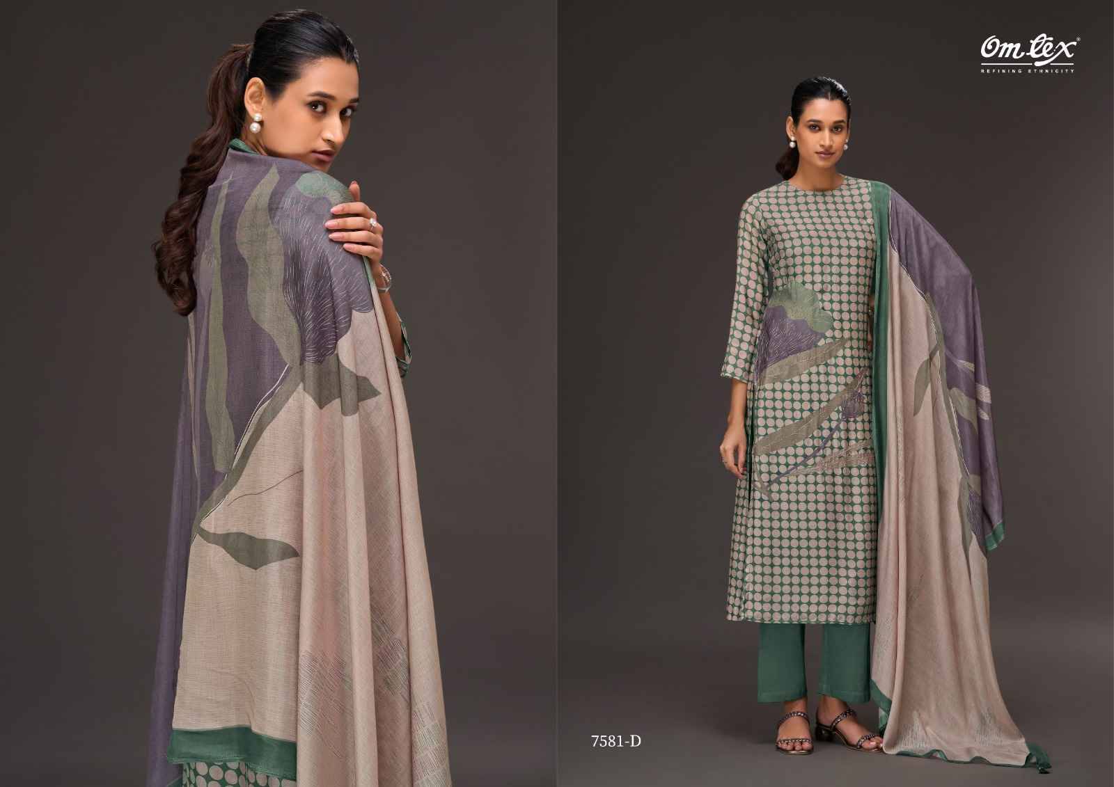 Stitch Soul By Om Tex 7581-A To 7581-D Series Beautiful Suits Stylish Fancy Colorful Party Wear & Ethnic Wear Silk Dresses At Wholesale Price