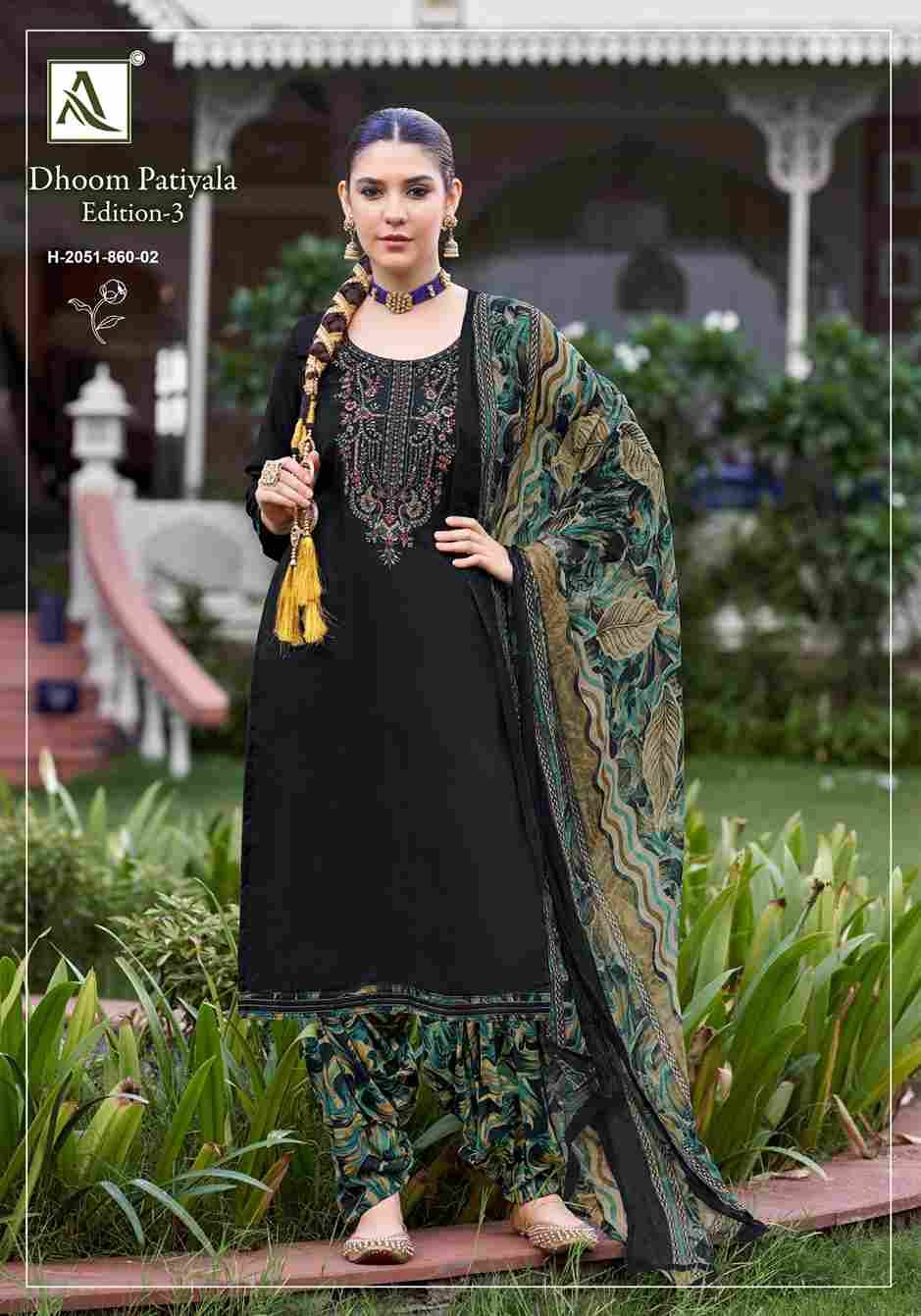 Dhoom Patiyala Vol-3 By Alok Suit 2051-860-01 To 2051-860-08 Series Beautiful Festive Suits Colorful Stylish Fancy Casual Wear & Ethnic Wear Pure Viscose Rayon Dresses At Wholesale Price