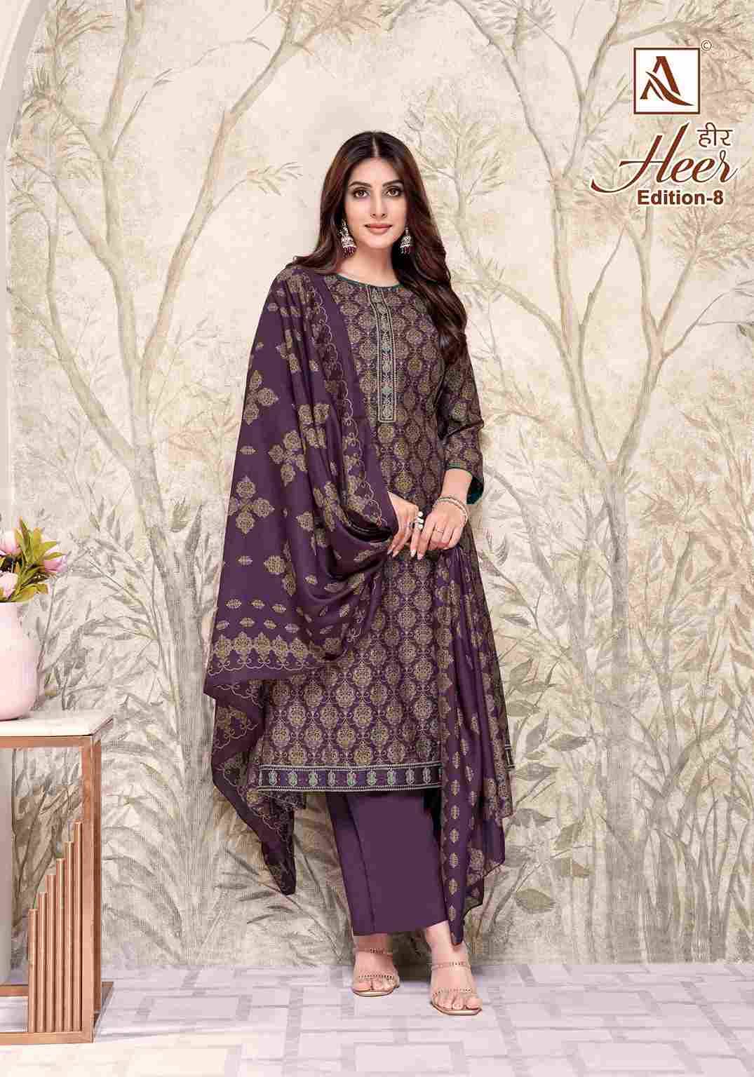 Heer Vol-8 By Alok Suit 2036-859-01 To 2036-859-06 Series Beautiful Festive Suits Colorful Stylish Fancy Casual Wear & Ethnic Wear Pure Modal Dresses At Wholesale Price