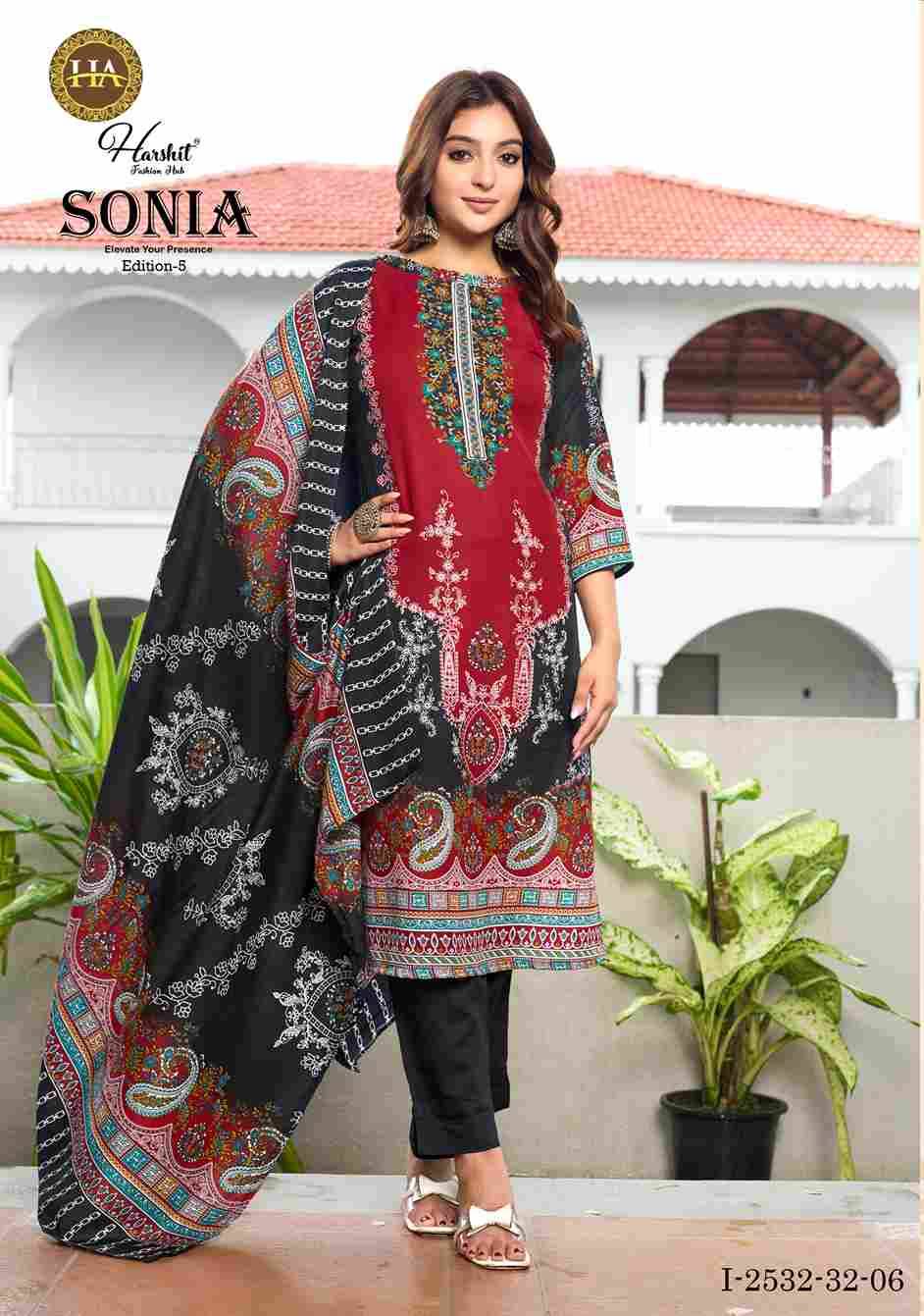 Sonia Vol-5 By Harshit Fashion Hub 2532-32-01 To 2532-32-08 Series Beautiful Festive Suits Stylish Fancy Colorful Casual Wear & Ethnic Wear Pure Cotton Dresses At Wholesale Price