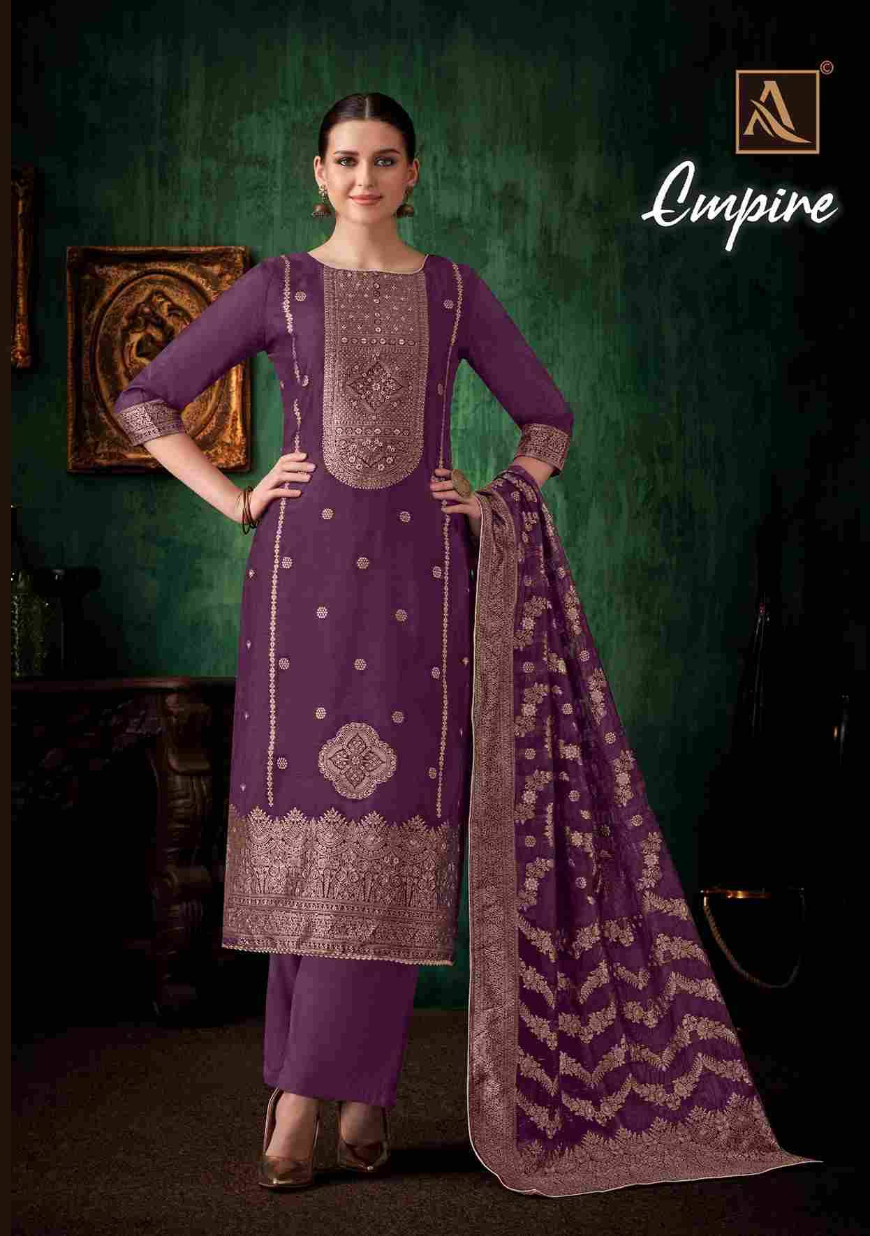 Empire By Alok Suit 1730-001 To 1730-006 Series Beautiful Festive Suits Colorful Stylish Fancy Casual Wear & Ethnic Wear Pure Jacquard Dresses At Wholesale Price