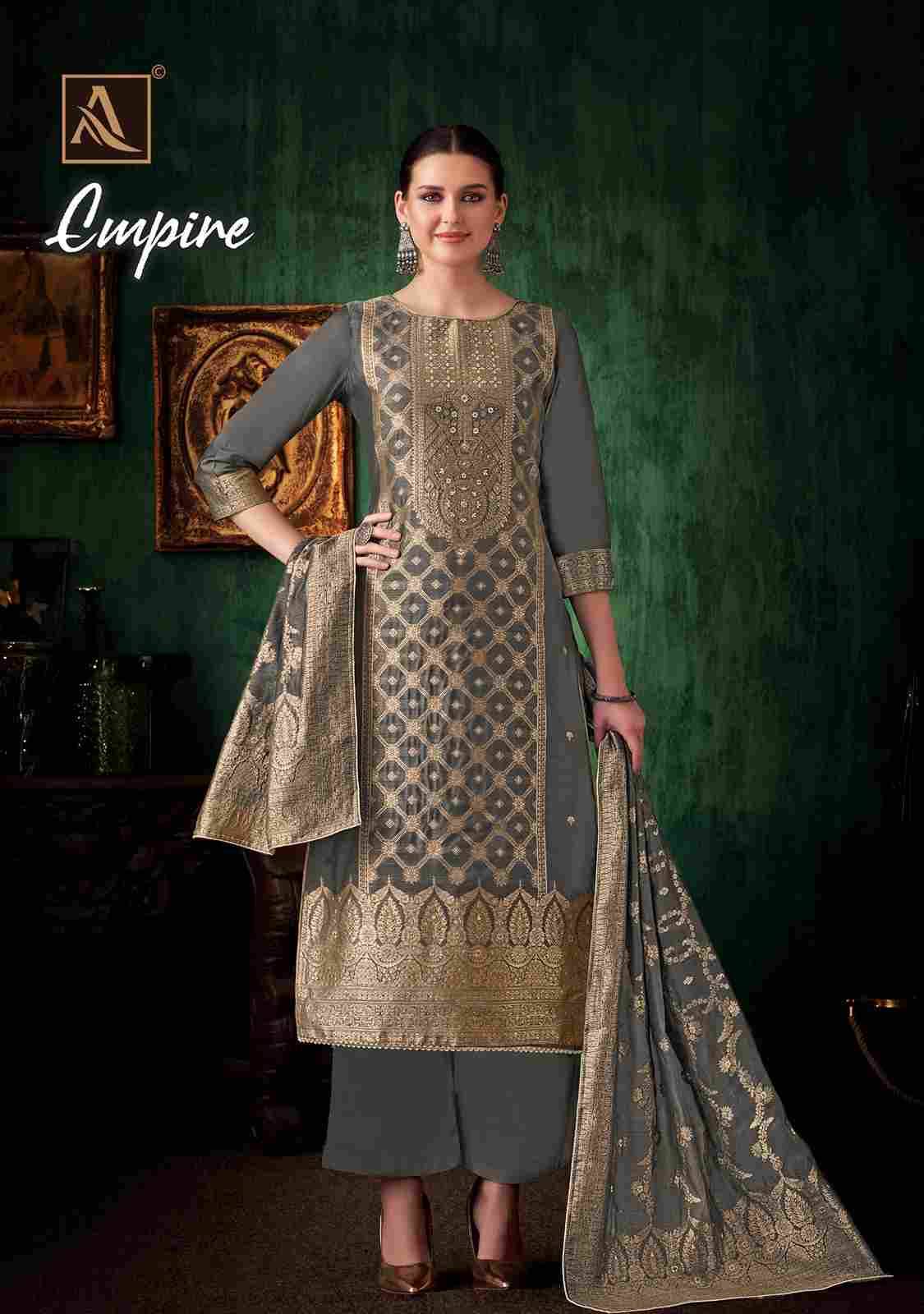 Empire By Alok Suit 1730-001 To 1730-006 Series Beautiful Festive Suits Colorful Stylish Fancy Casual Wear & Ethnic Wear Pure Jacquard Dresses At Wholesale Price