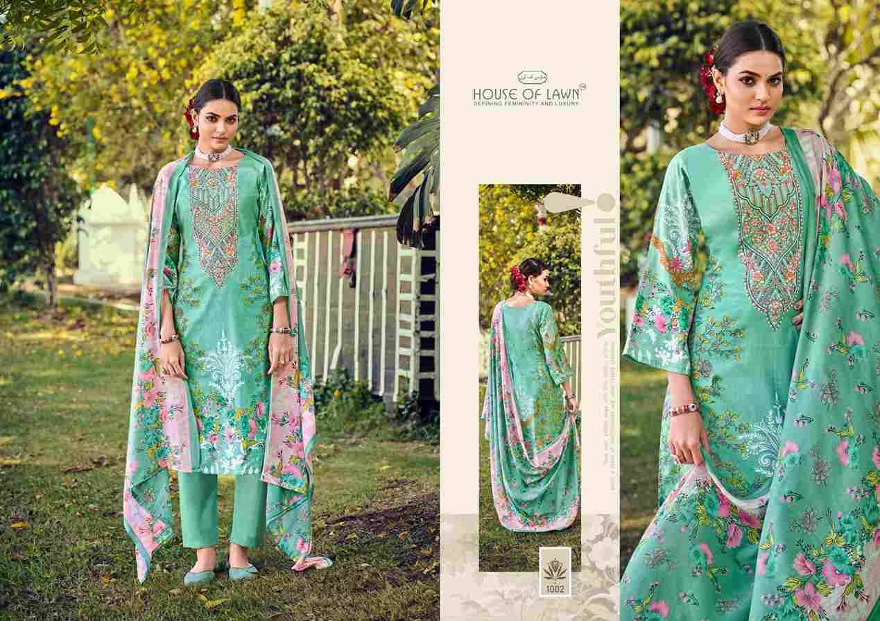 Malhar Vol-2 By House Of Lawn 1001 To 1006 Series Beautiful Festive Suits Stylish Fancy Colorful Casual Wear & Ethnic Wear Pure Cotton Print Dresses At Wholesale Price